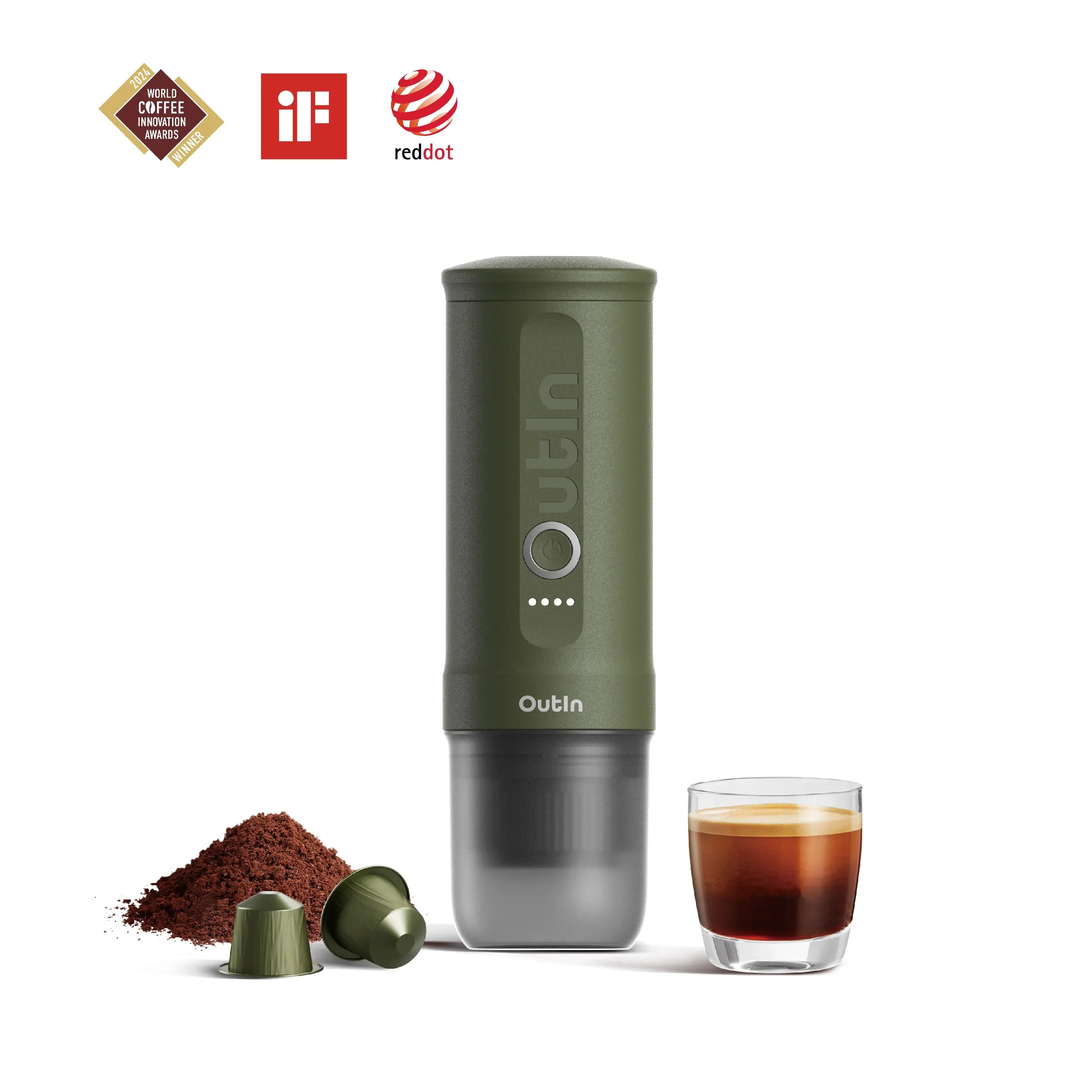 Nano Portable Espresso Machine (Forest Green)