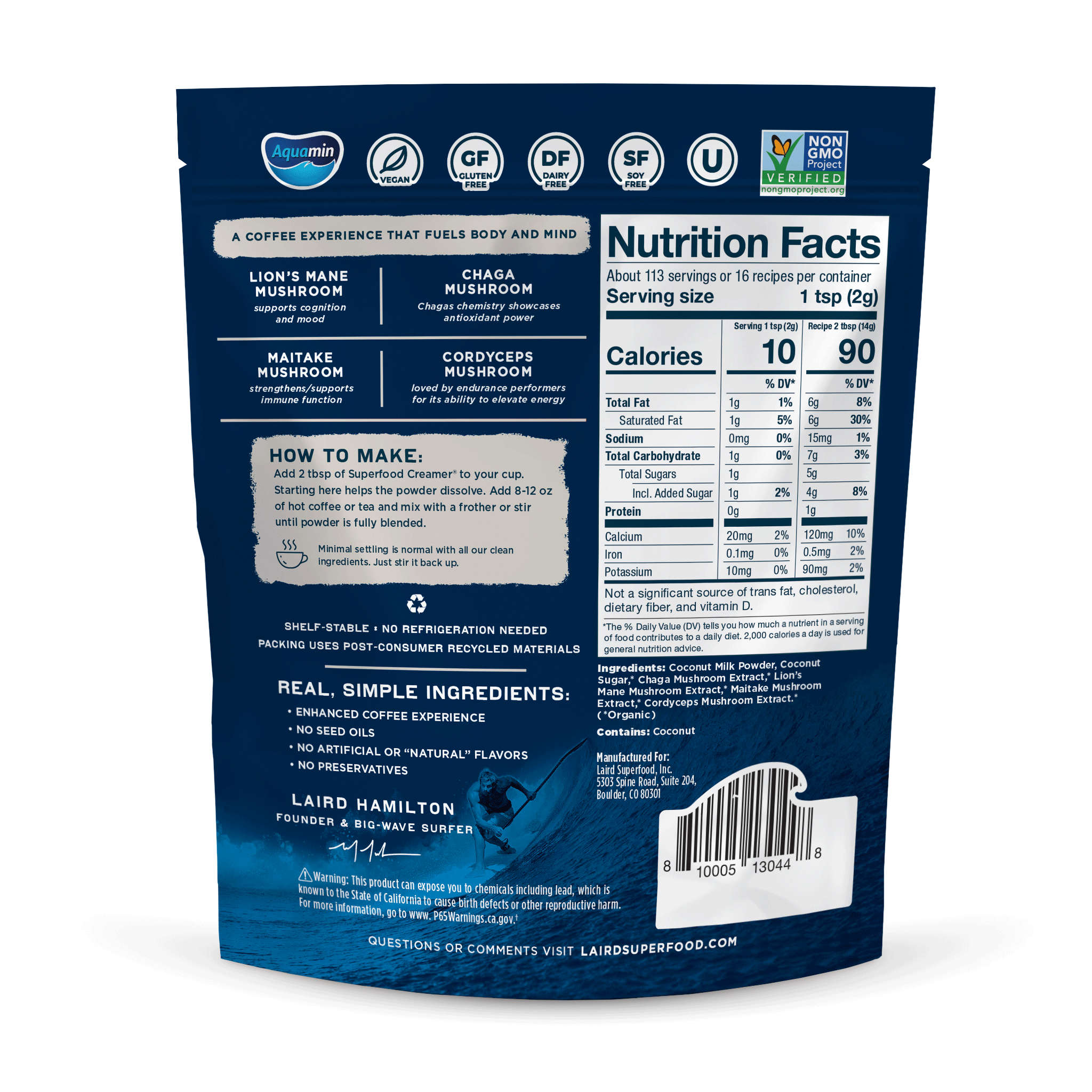 Sweet & Creamy with Adaptogens Superfood Creamer®