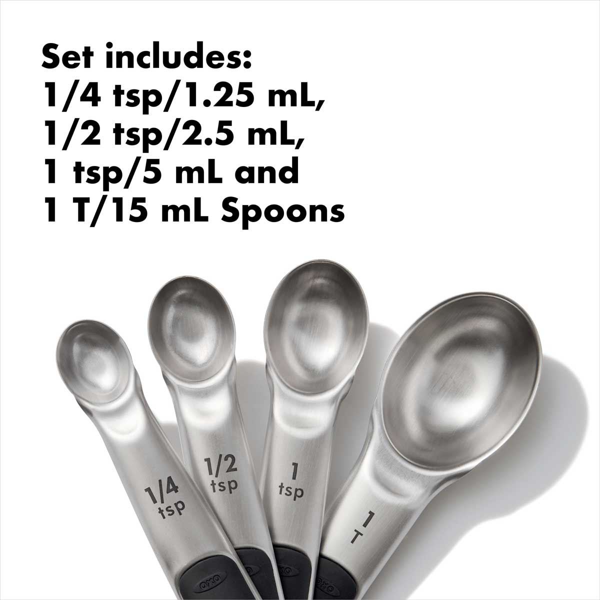 OXO Good Grips 4-piece Stainless Steel Measuring Spoon Set