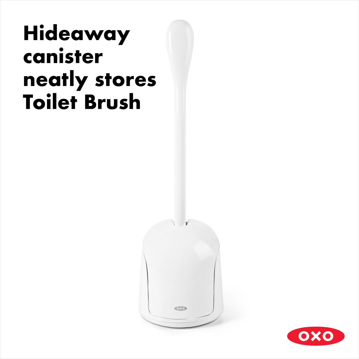 OXO Toilet Brush & Canister - White