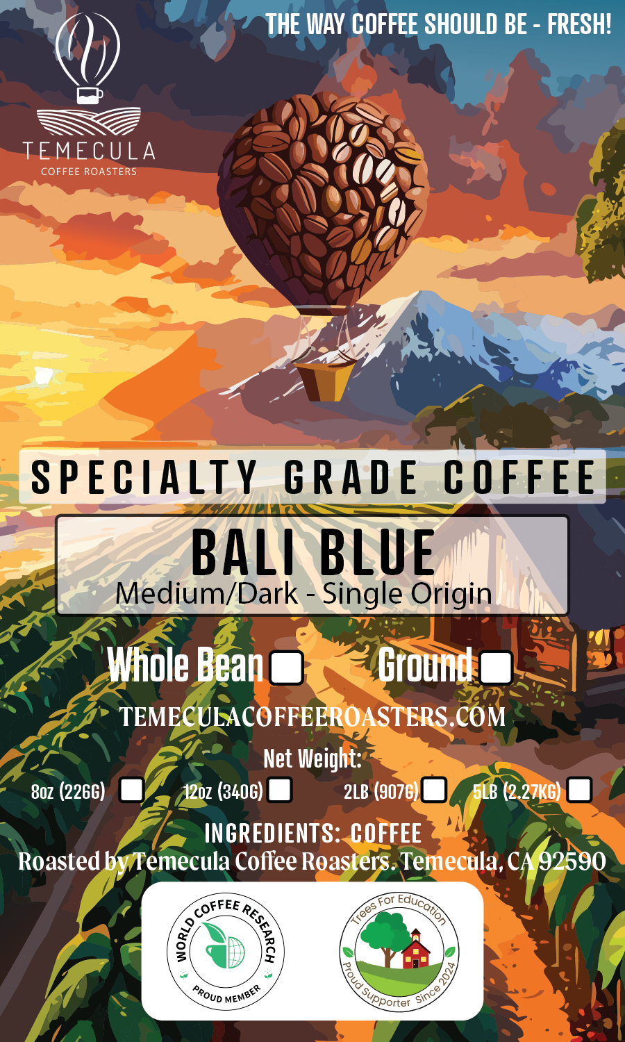 Bali Blue - Medium/Dark Roast