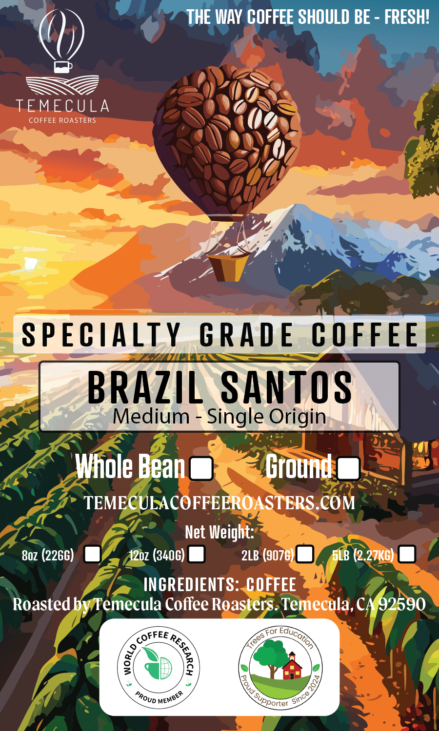 Brazil Santos - Medium Roast