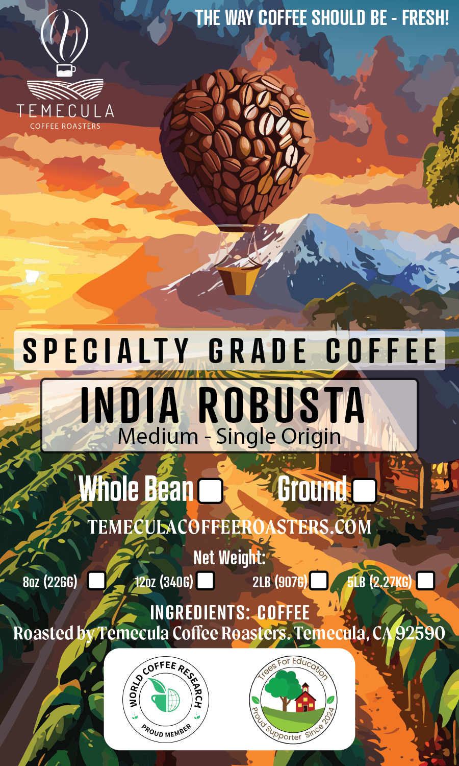 India Robusta - Medium Roast