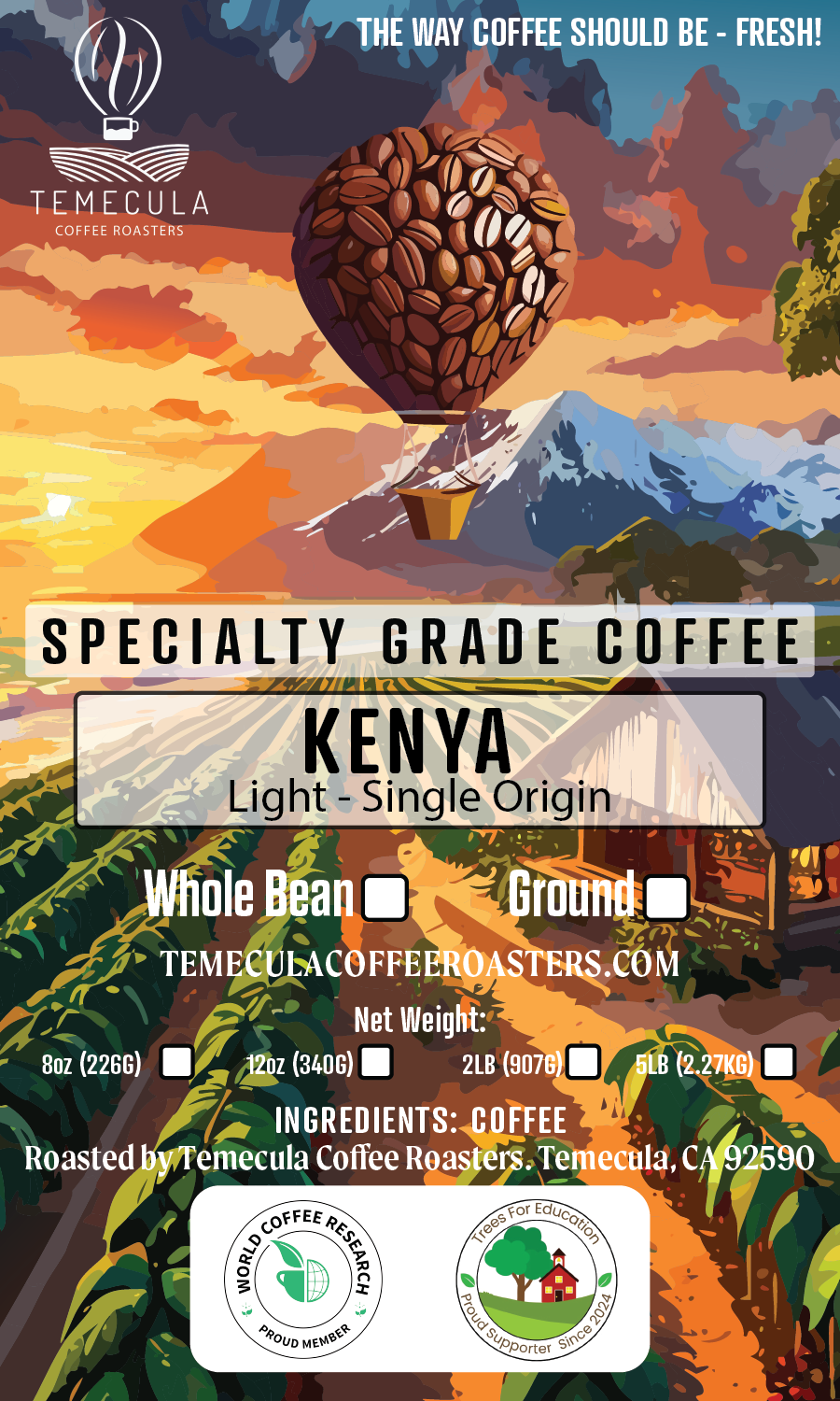 Kenya - Medium/Light Roast
