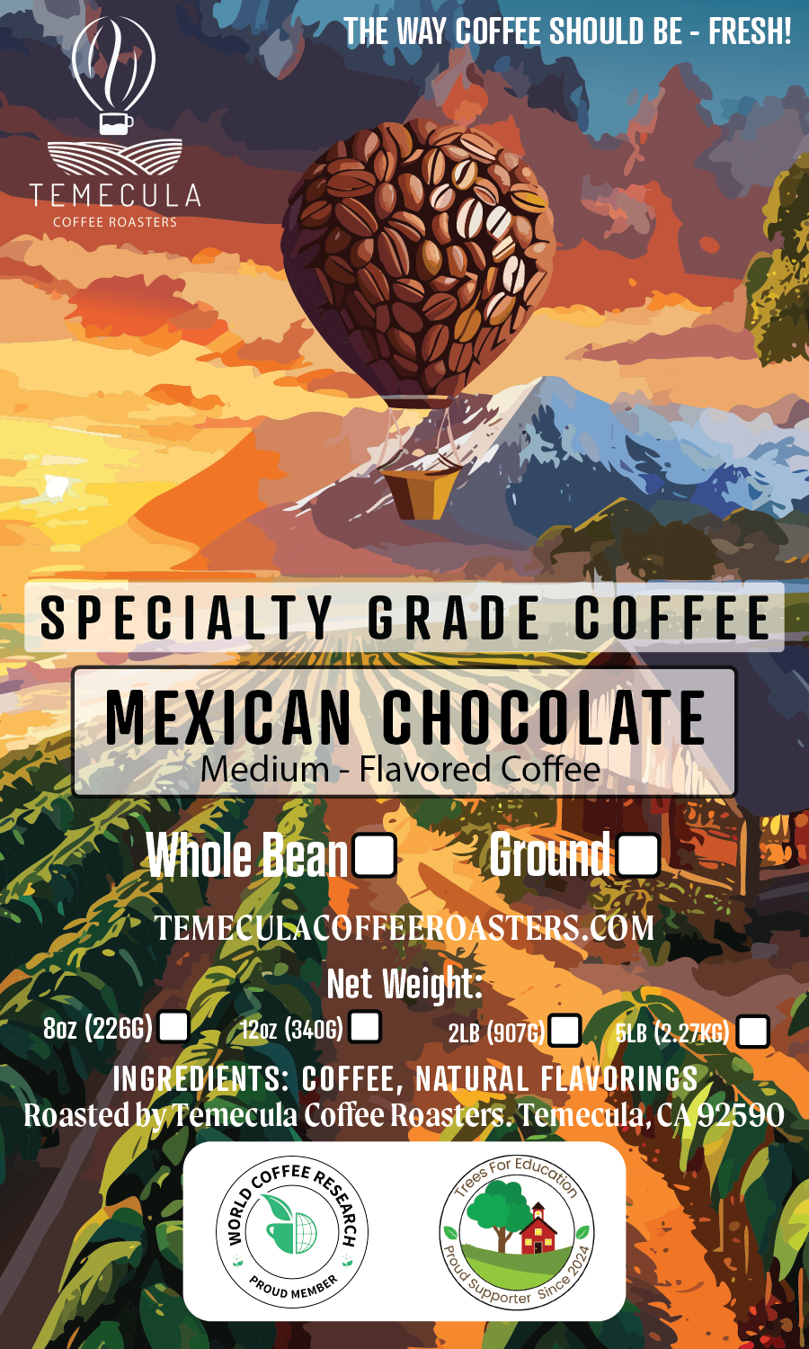 Mexican Chocolate Flavored Coffee