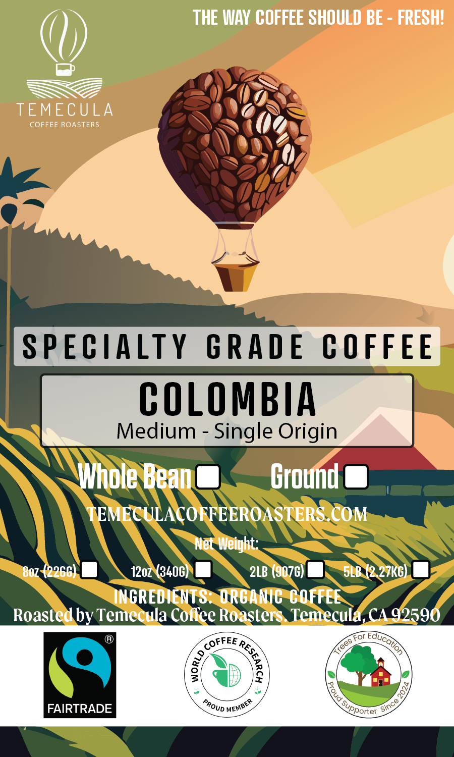 Fairtrade® Colombia - Medium Roast