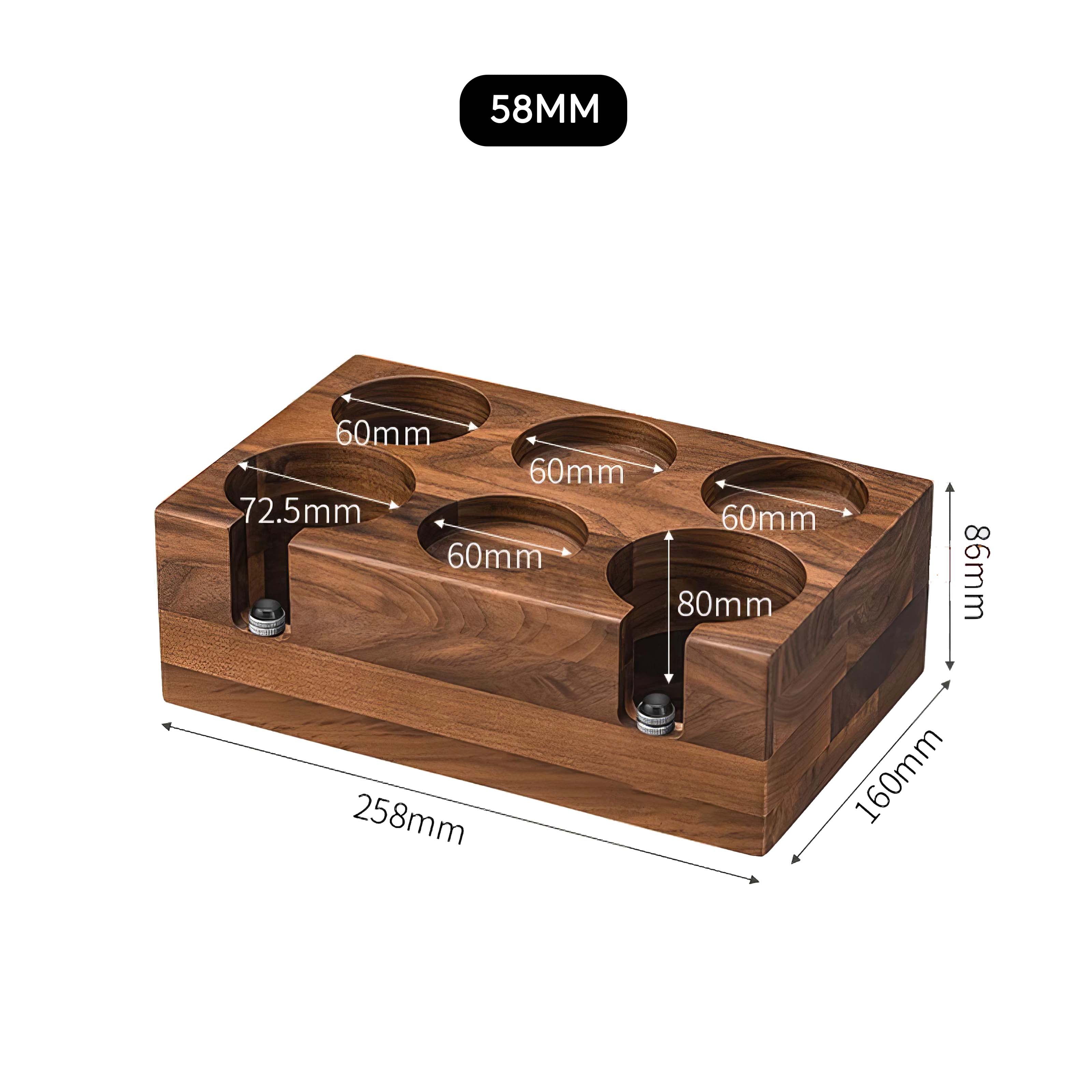 Walnut Organizer Box For Barista