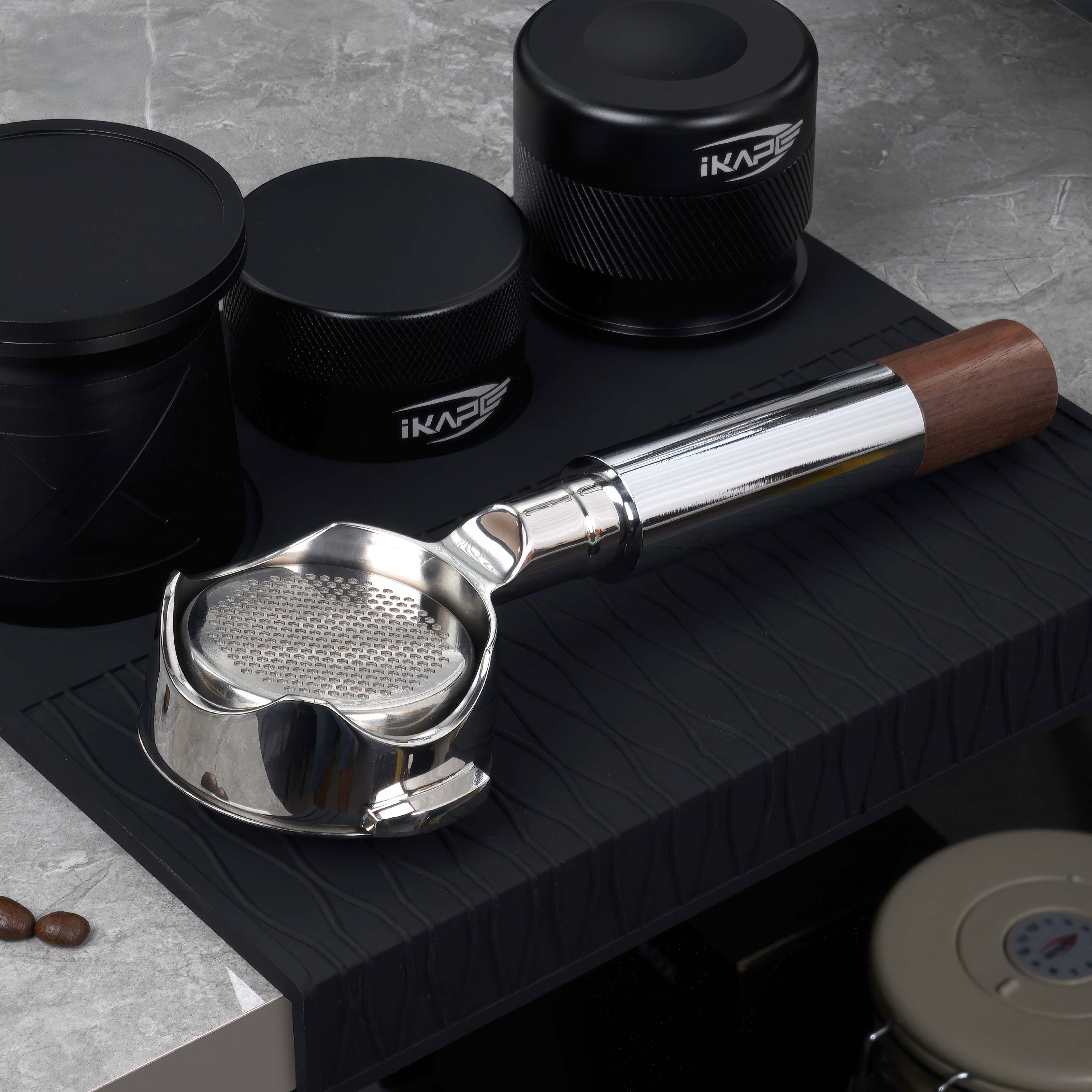 Openwork Bottomless Portafilter with High Extraction Basket