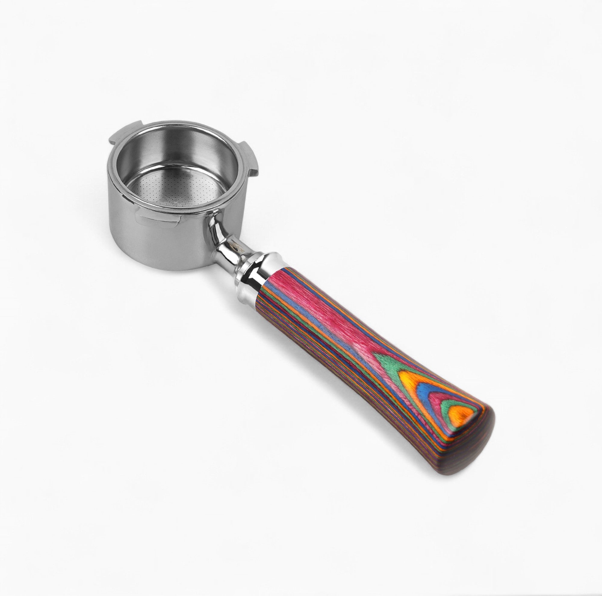 Bottomless Portafilter Colorful Wooden Handle
