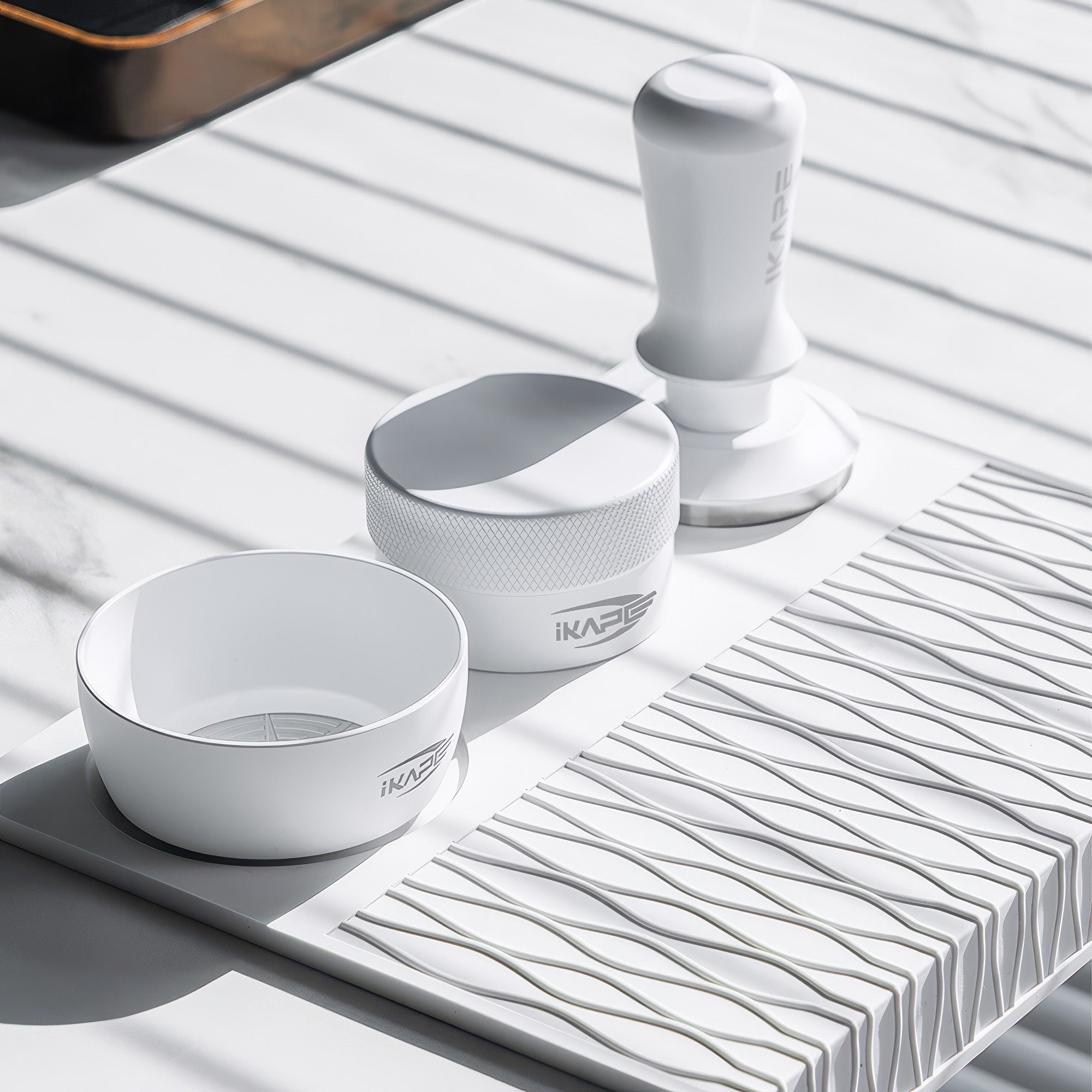 Espresso White Tamper & Distributor