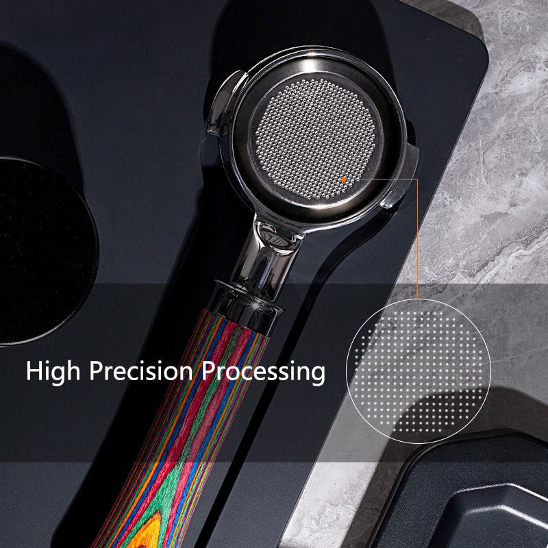 Bottomless Portafilter Colorful Wooden Handle