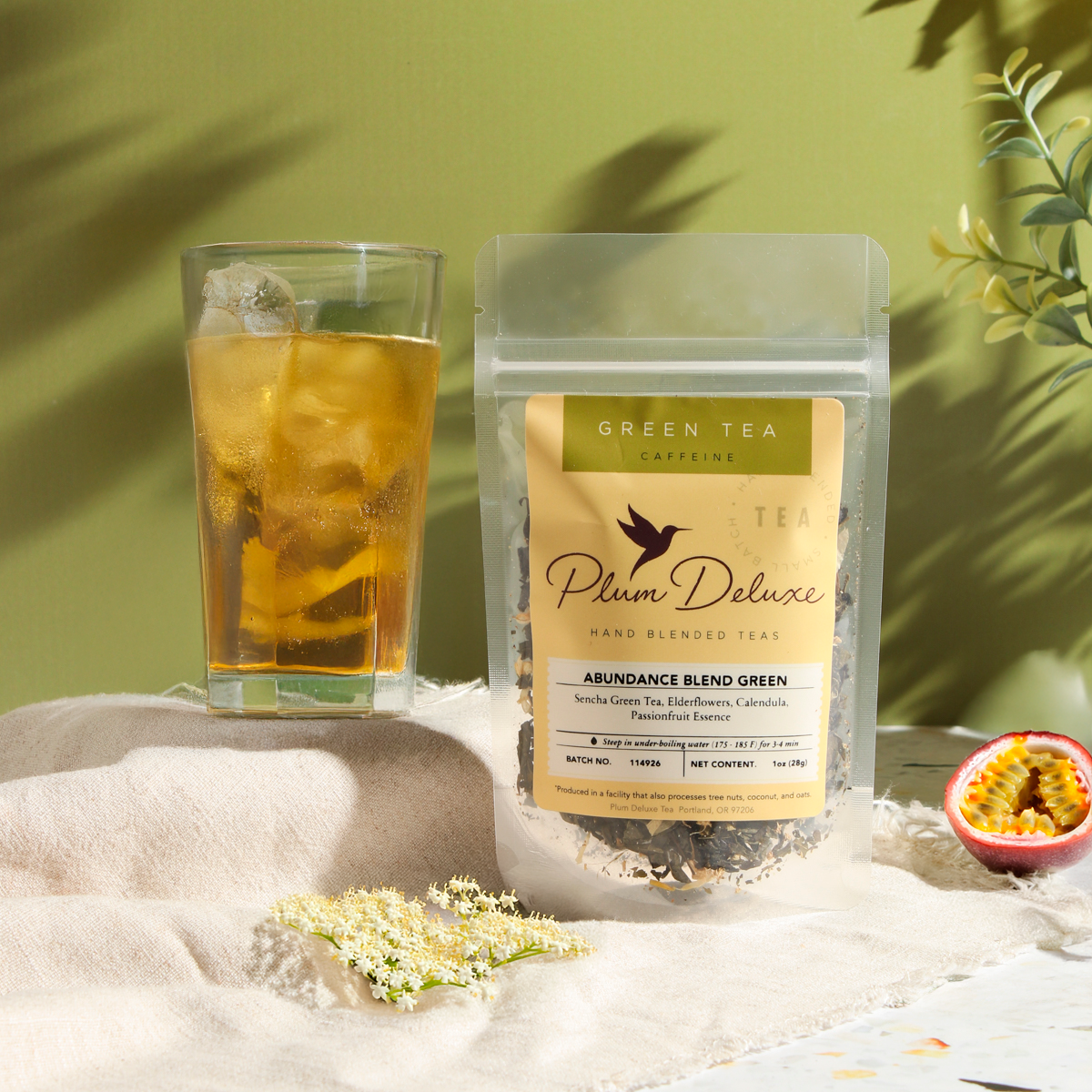 Abundance Blend Green Tea (Passionfruit - Elderflower)