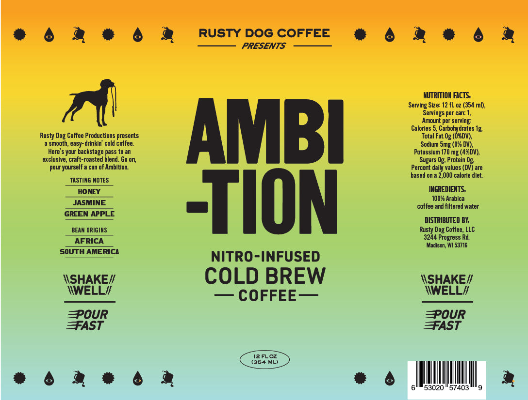 Ambition Nitro Canned Black Coffee