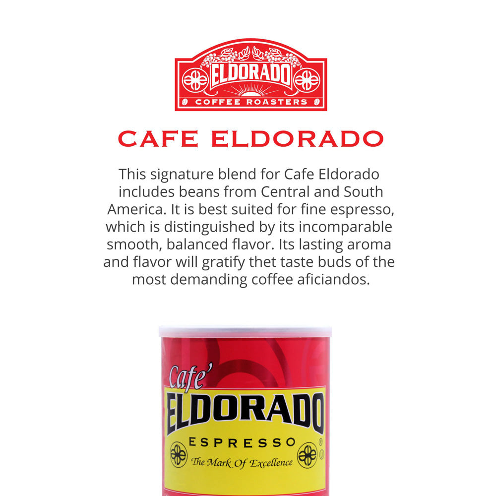 Café Eldorado Espresso – Ground, 9 oz Brick