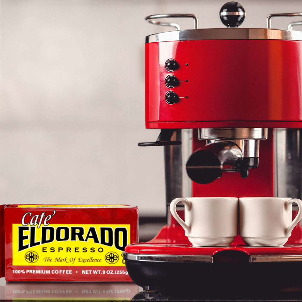 Café Eldorado Espresso – Ground, 9 oz Brick