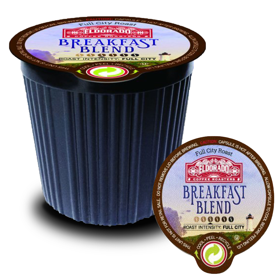 Eldorado Coffee Roasters K-Cup Single Serve Capsules Variety Pack 36 Breakfast Blend, Cafe Eldorado and Colombian Popayan Supremo