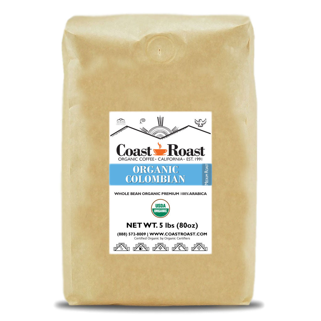 Organic Colombian Whole Bean Coffee Single Origin