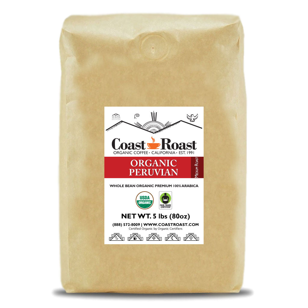 Organic Peruvian Whole Bean Coffee Single Origin