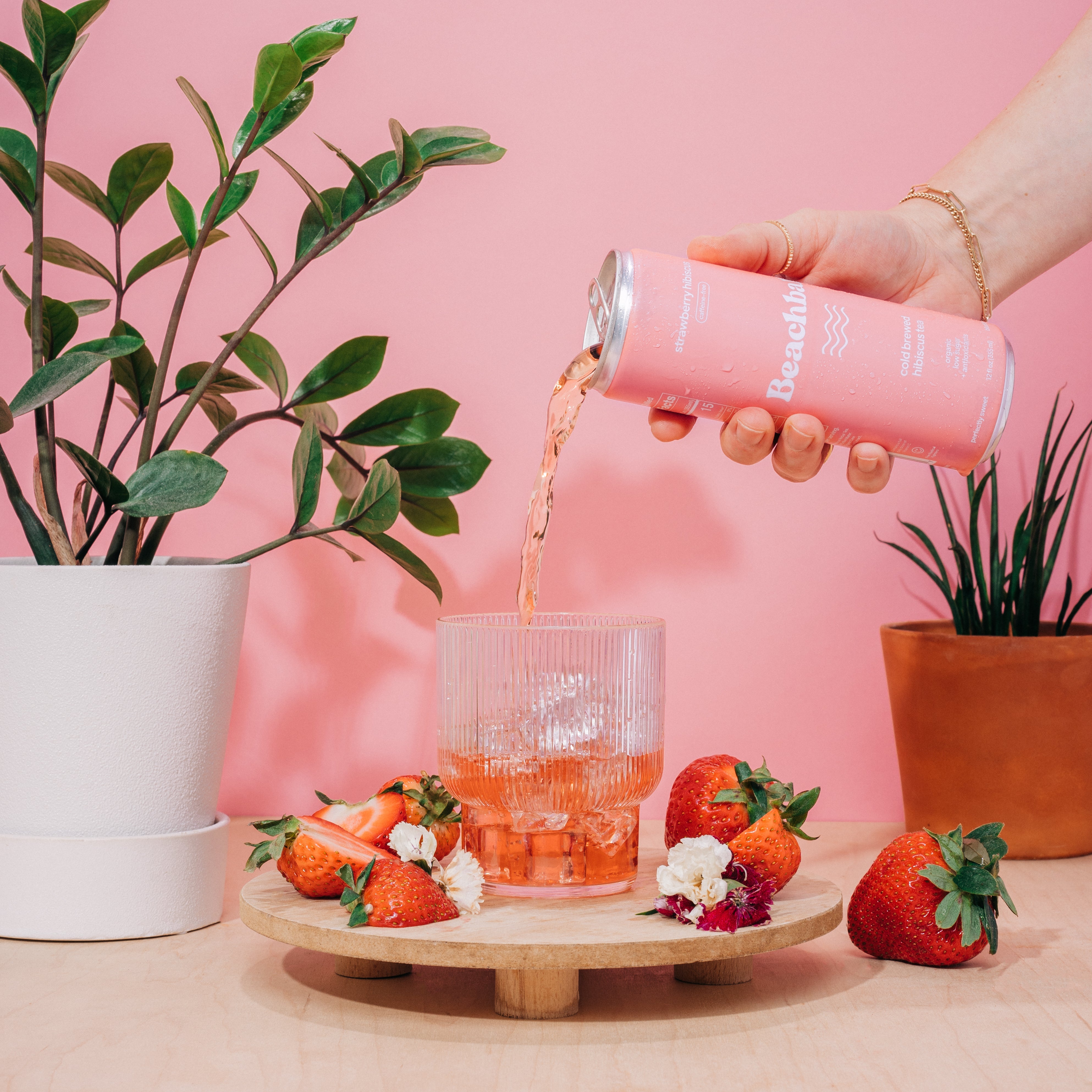 Strawberry Hibiscus Organic Iced Hibiscus Tea
