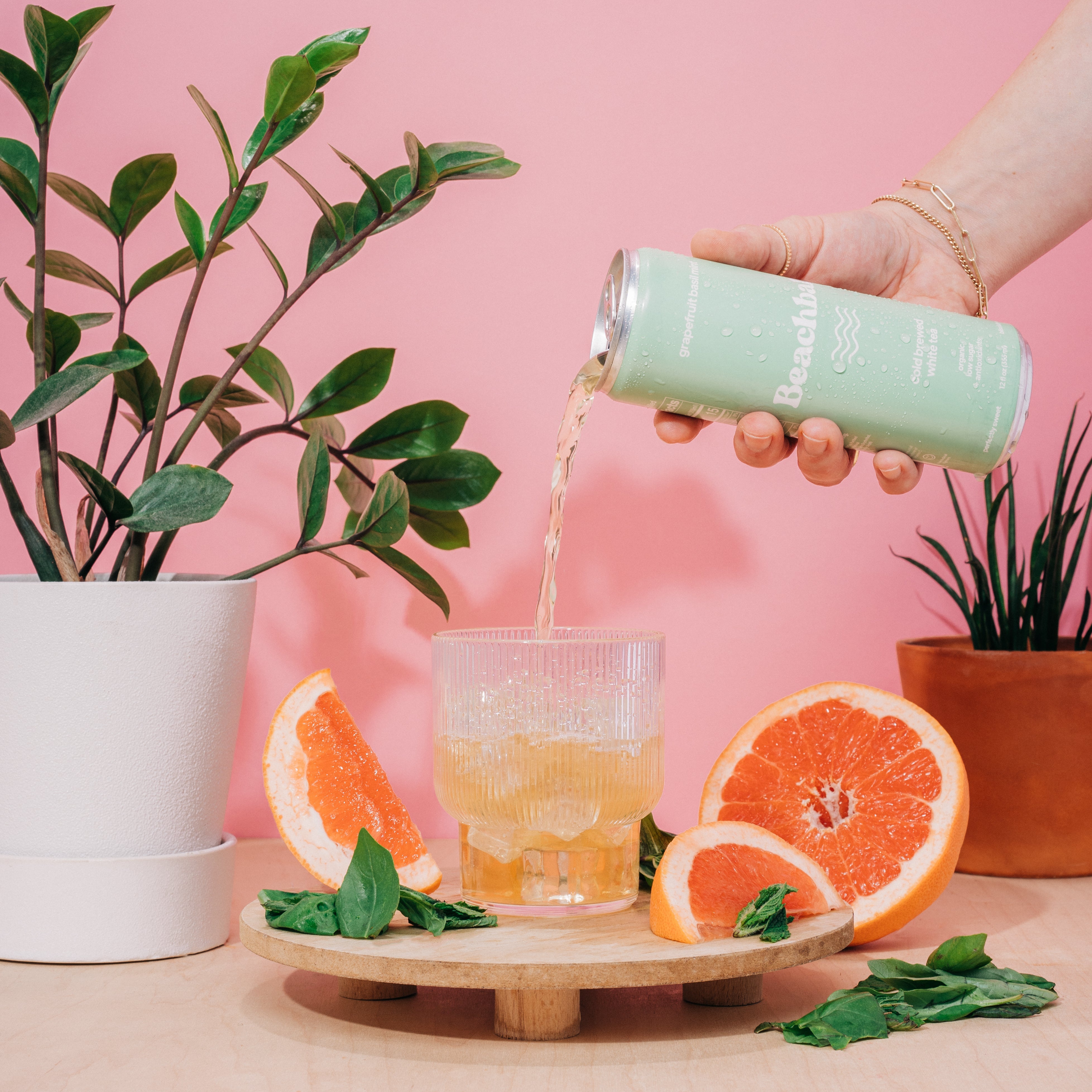 Grapefruit Basil Mint Organic Iced Tea