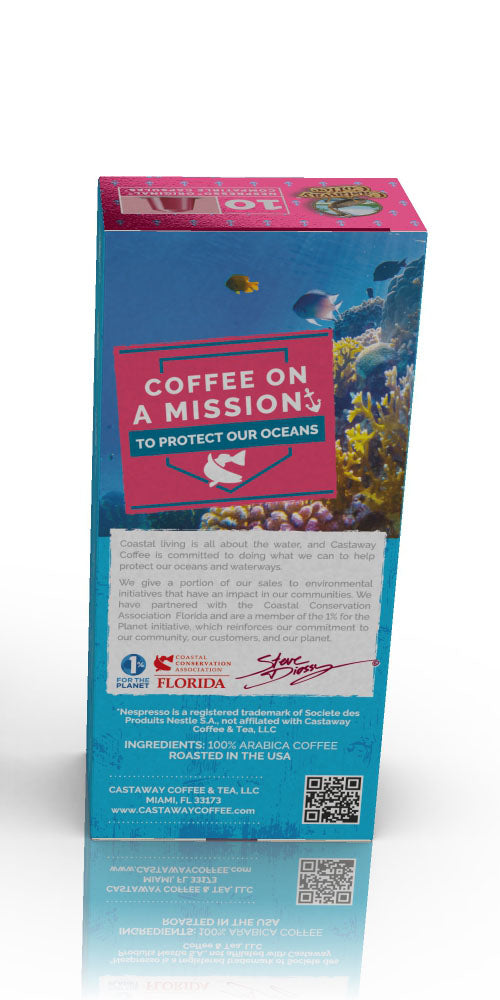 Castaway Coffee Café Cubano Nespresso Capsule 60 Count