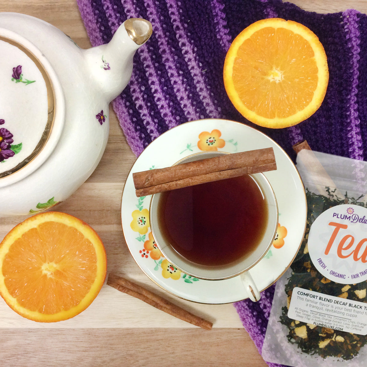 Decaf Comfort Blend Black Tea (Orange - Cinnamon)