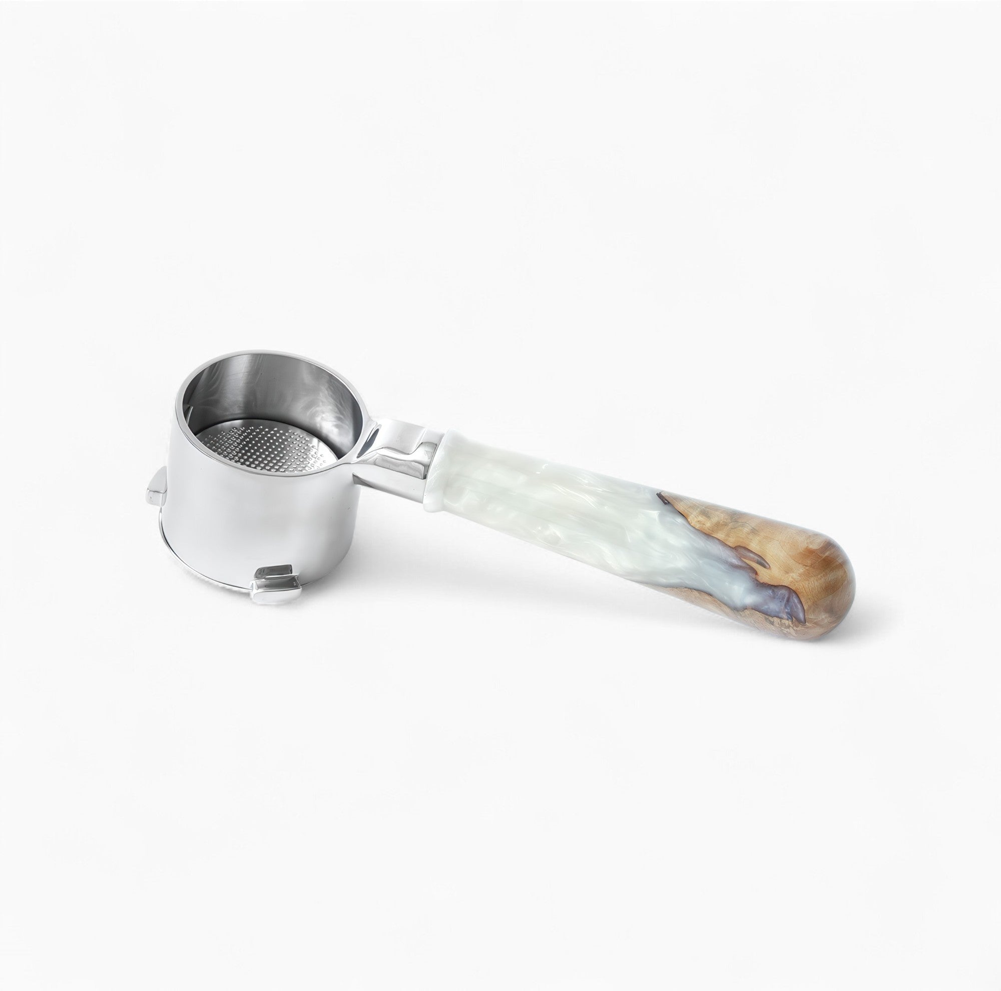 Walnut & Resin Handle Bottomless Portafilter