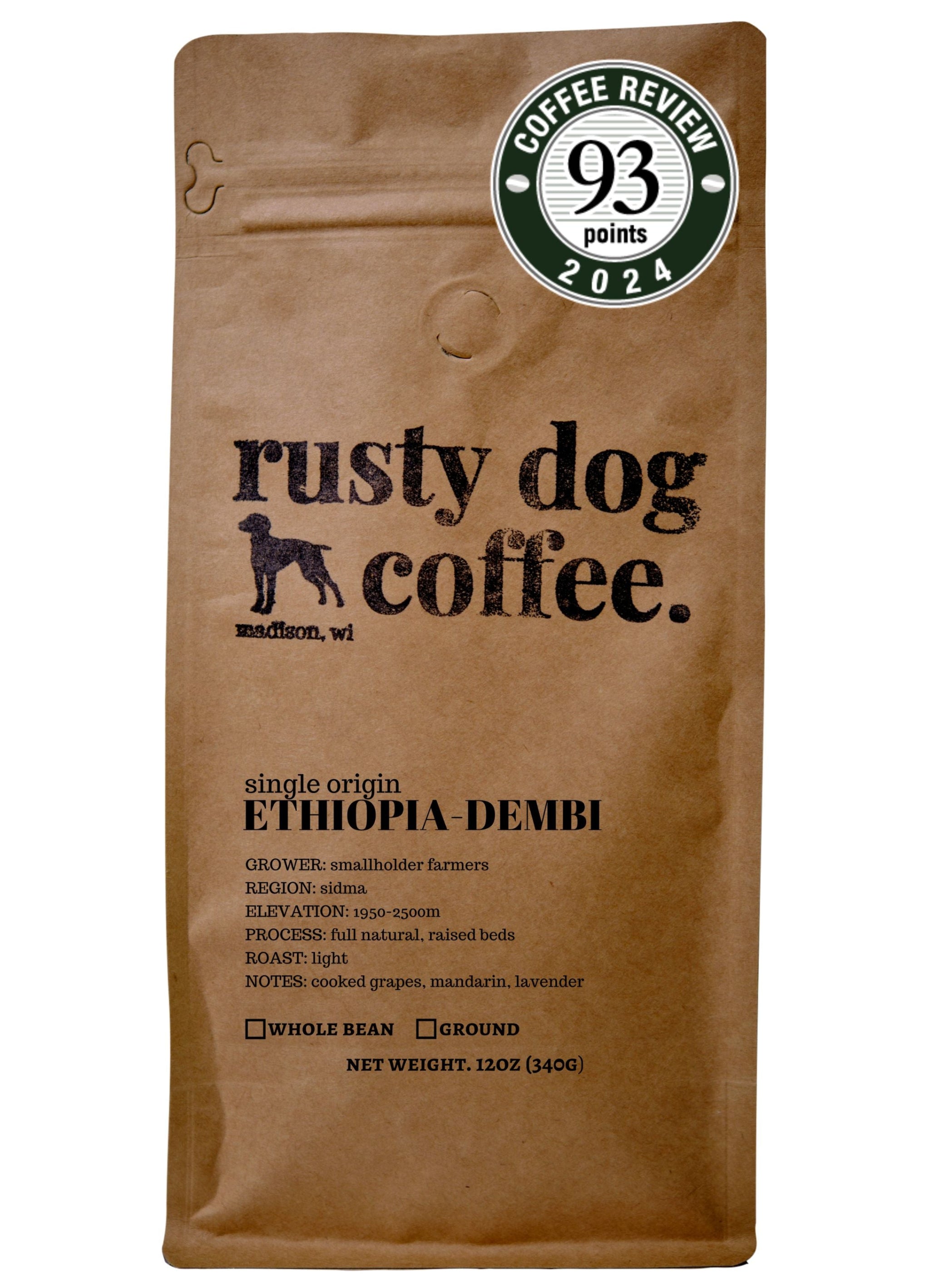 Ethiopia Dembi, Natural Processed, Light Roast