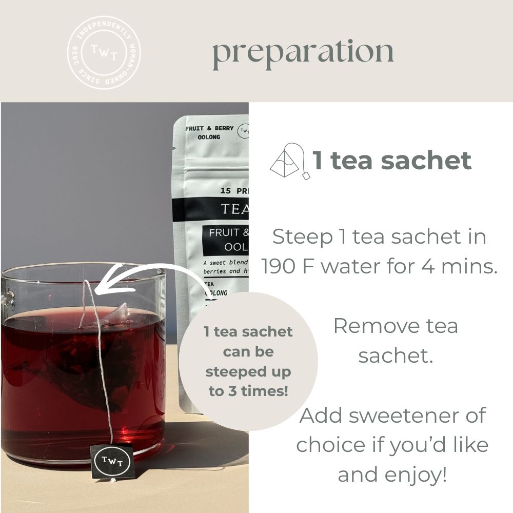 Fruit & Berry Oolong Hot Tea Pouch