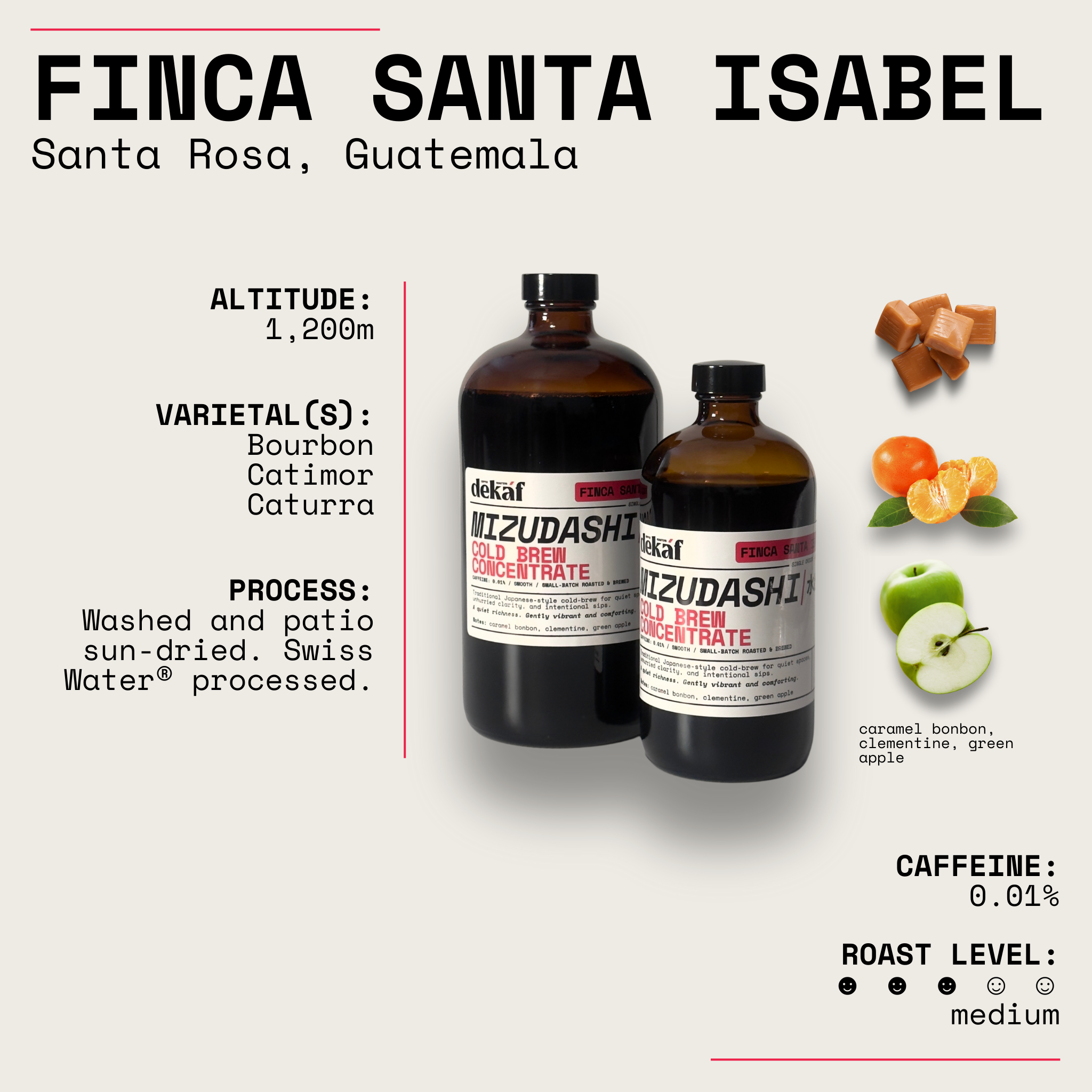 Guatemala Finca Santa Isabel Mizudashi Cold Brew Concentrate