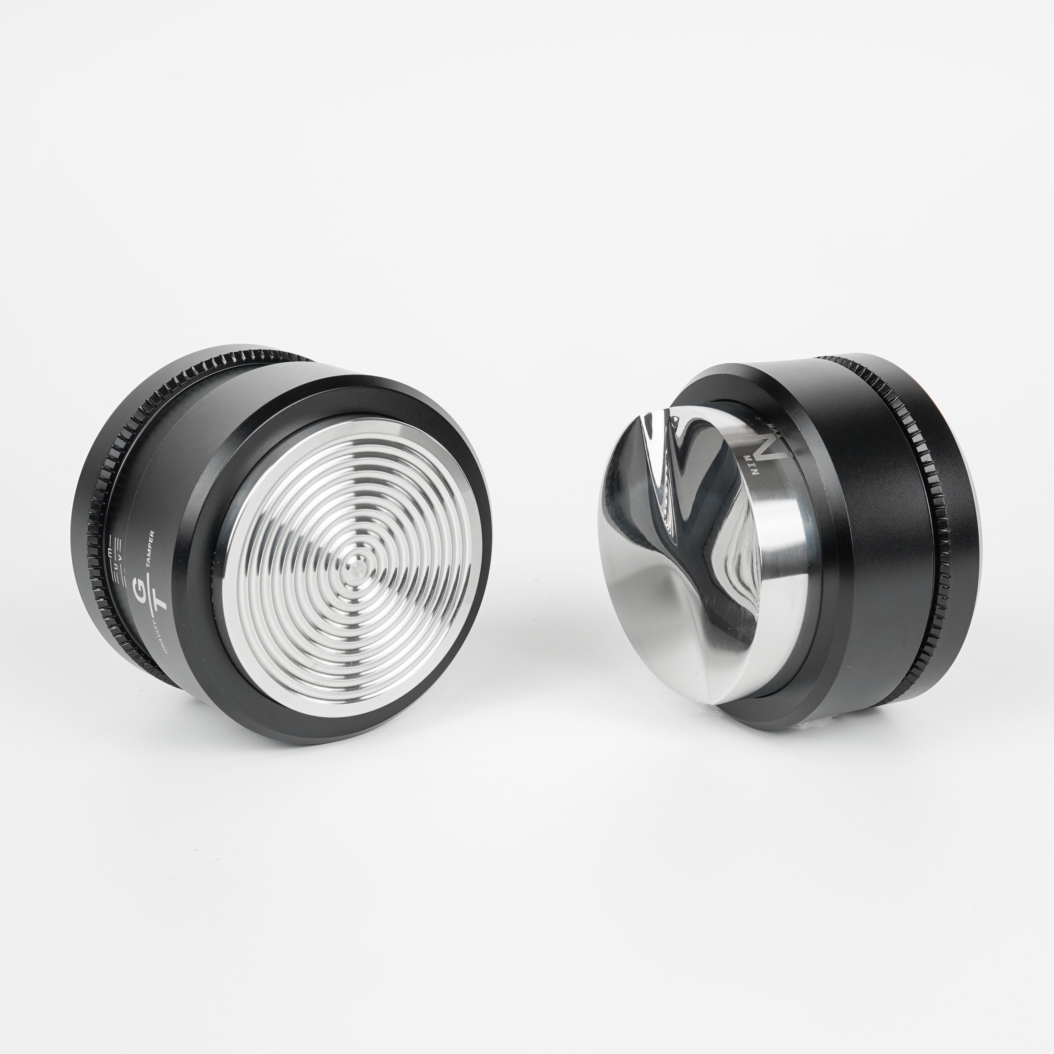 Gravity Tamper and Distributor with Wooden Lid