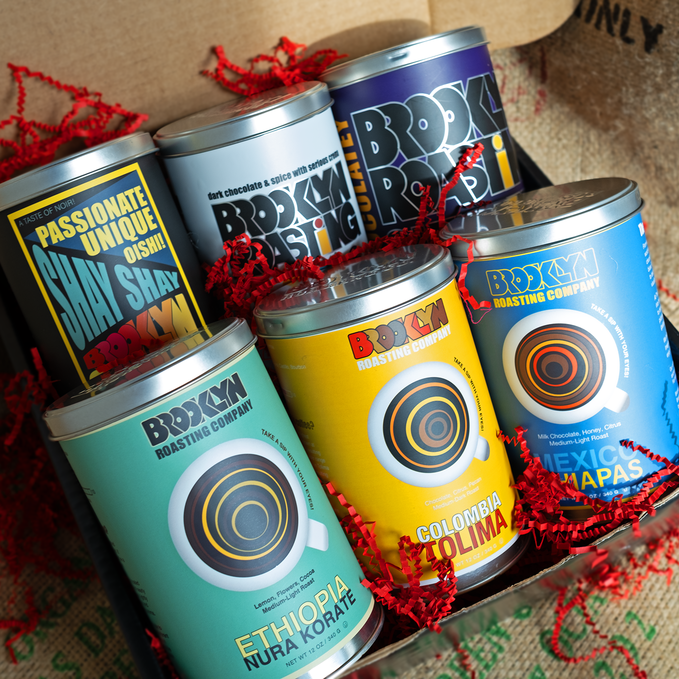 Six-Tin Coffee Sampler