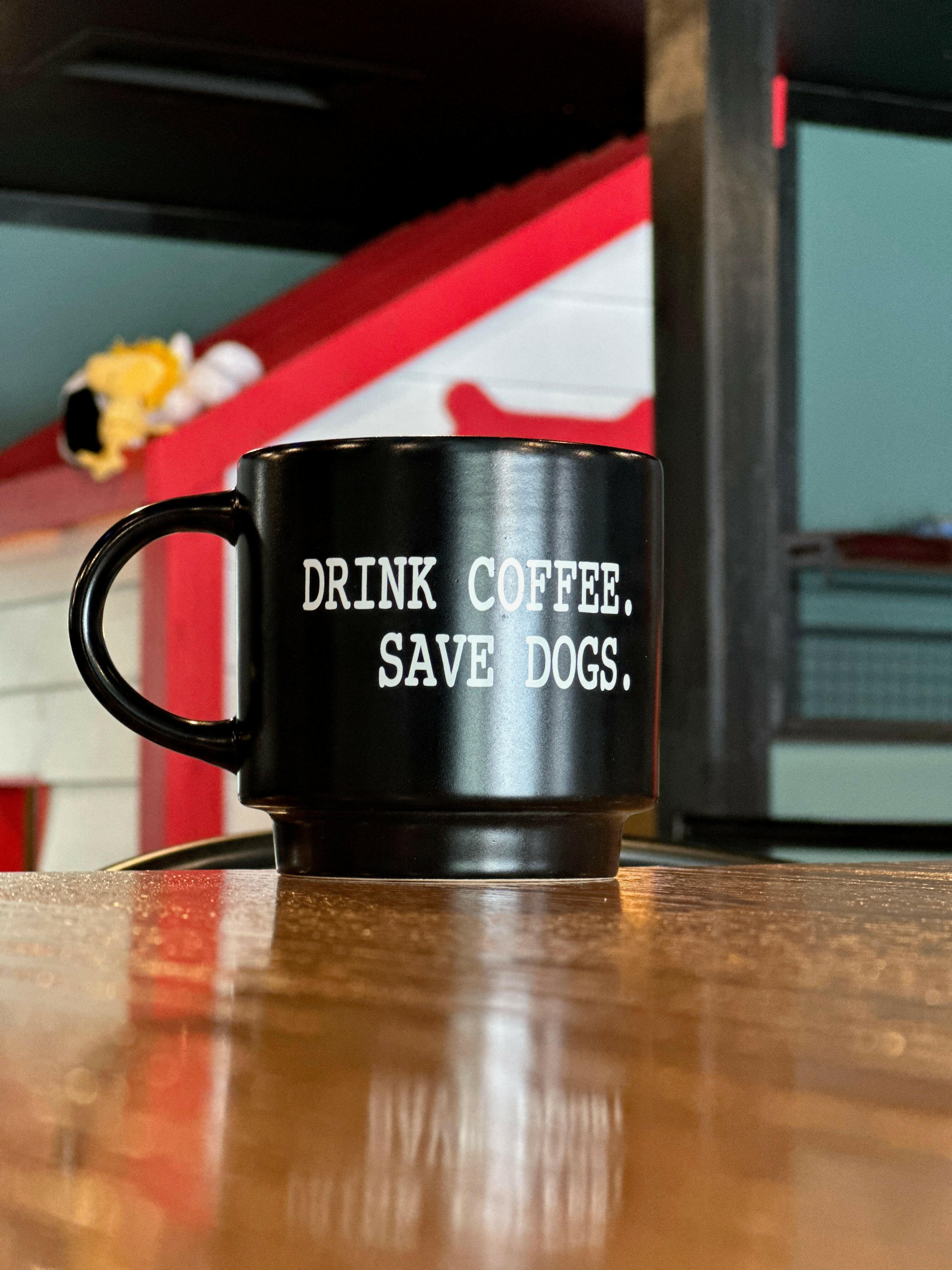Drink Coffee Save Dogs 14oz Mug