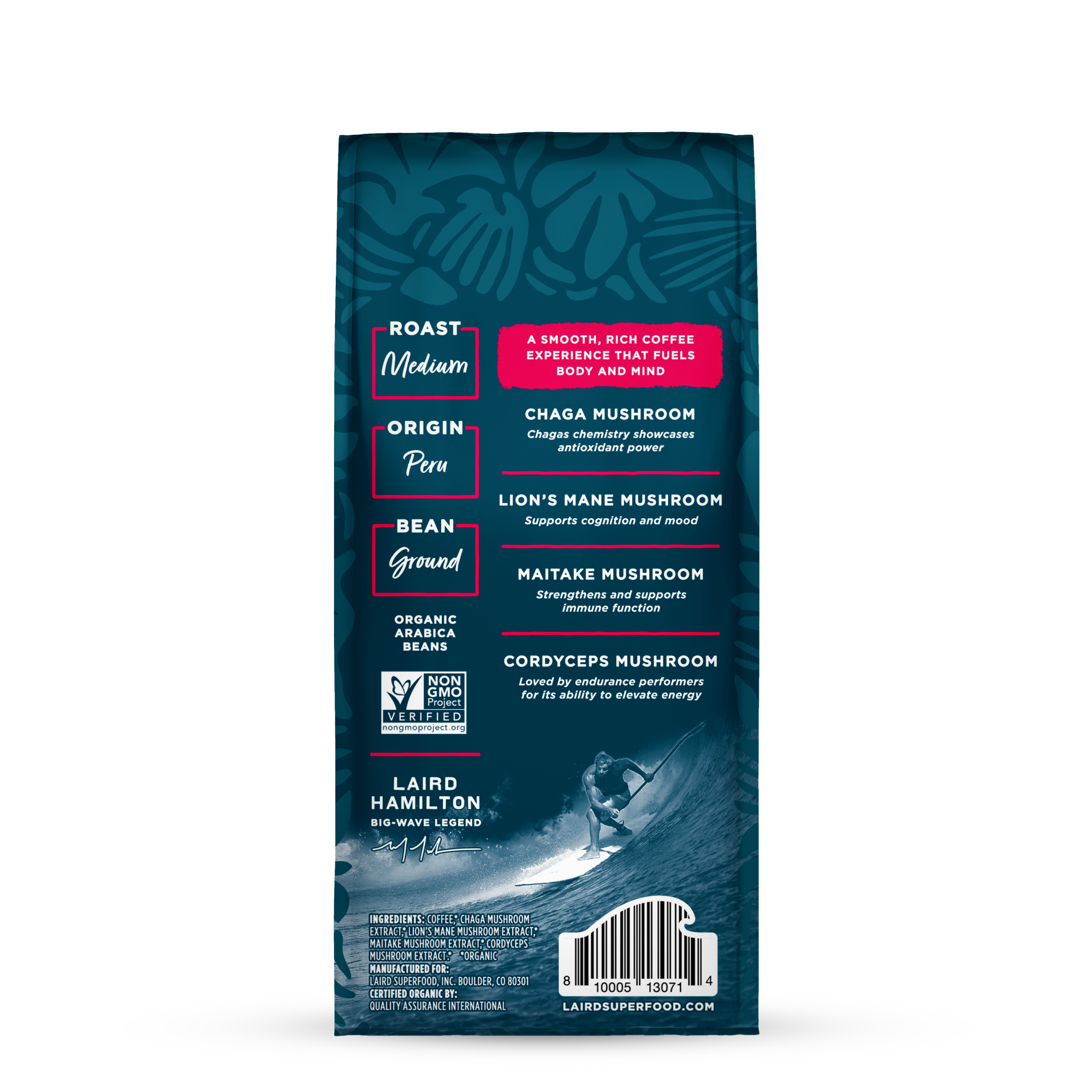 Organic PERFORM Functional Mushroom Coffee - Medium Roast Ground