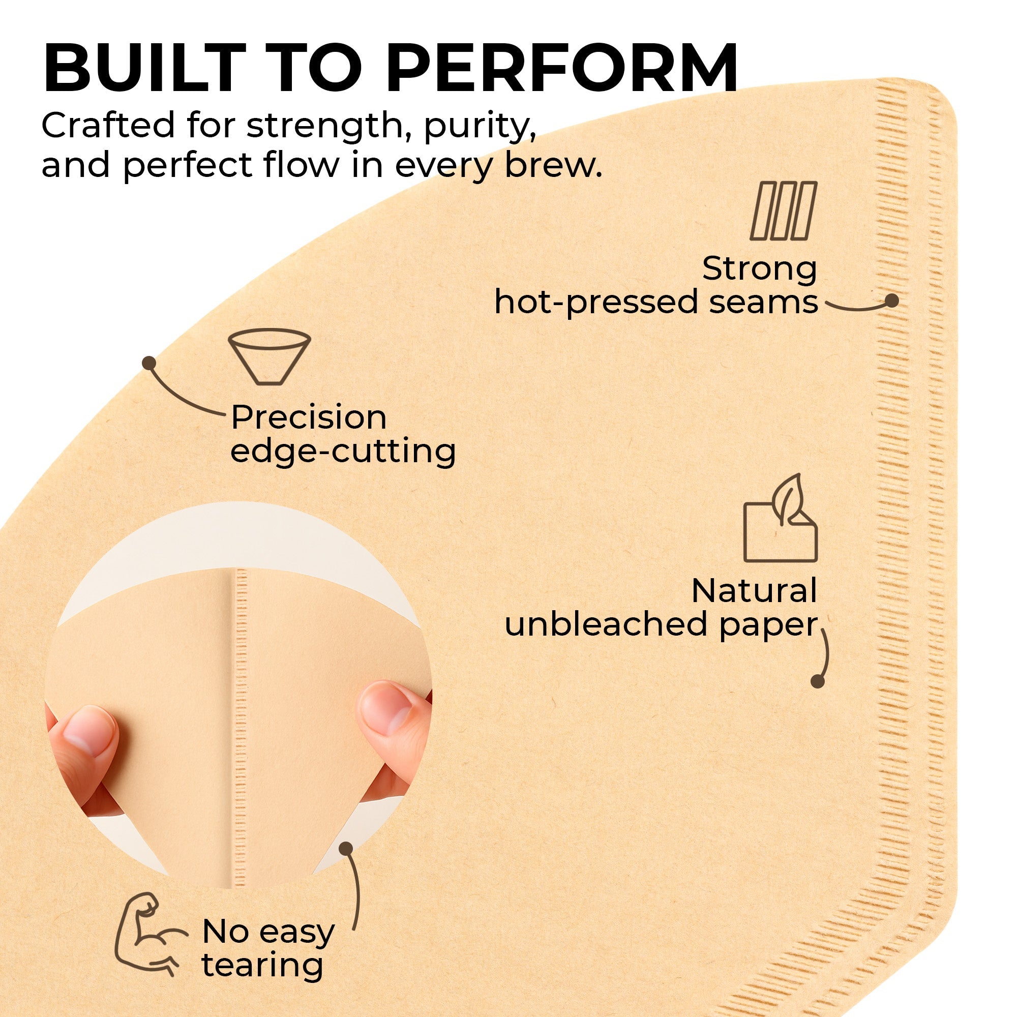 Organic Premium Coffee Filters #4, KFCF04B