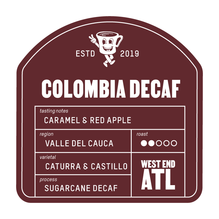 COLOMBIA SUGARCANE DECAF