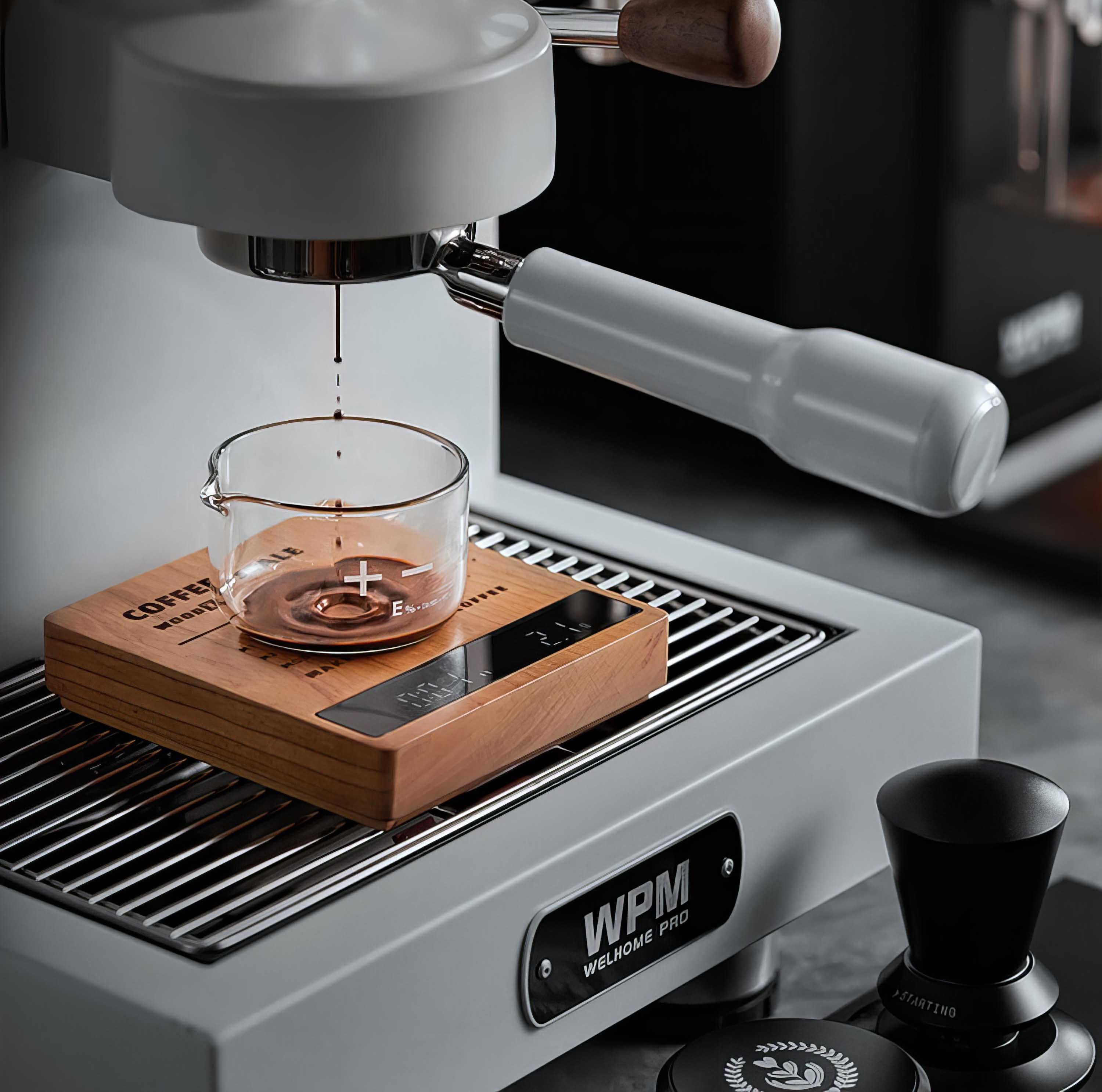 High Precision Wooden Coffee Scale with Touch Sensor