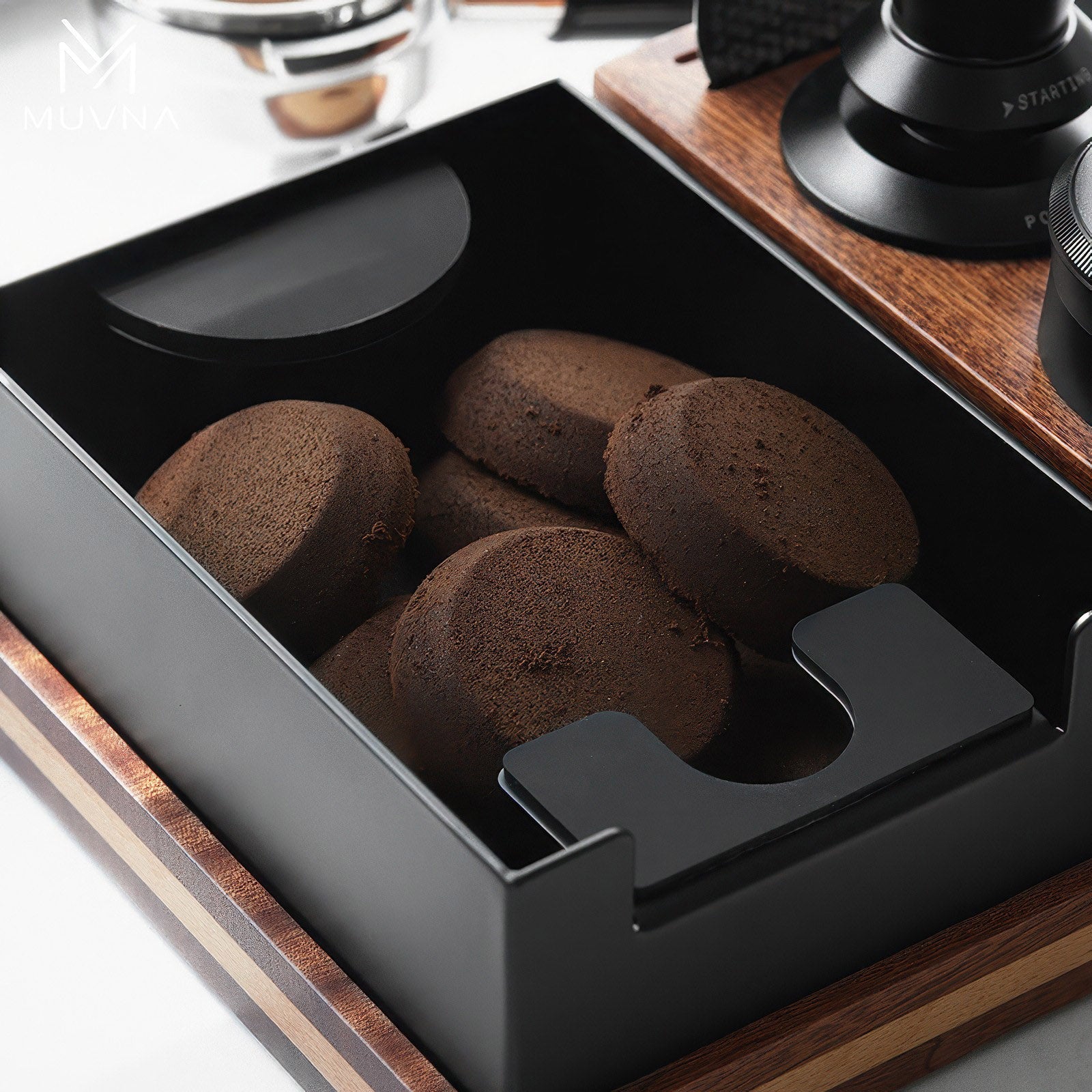 Premium Wooden Tamping Station Organizer