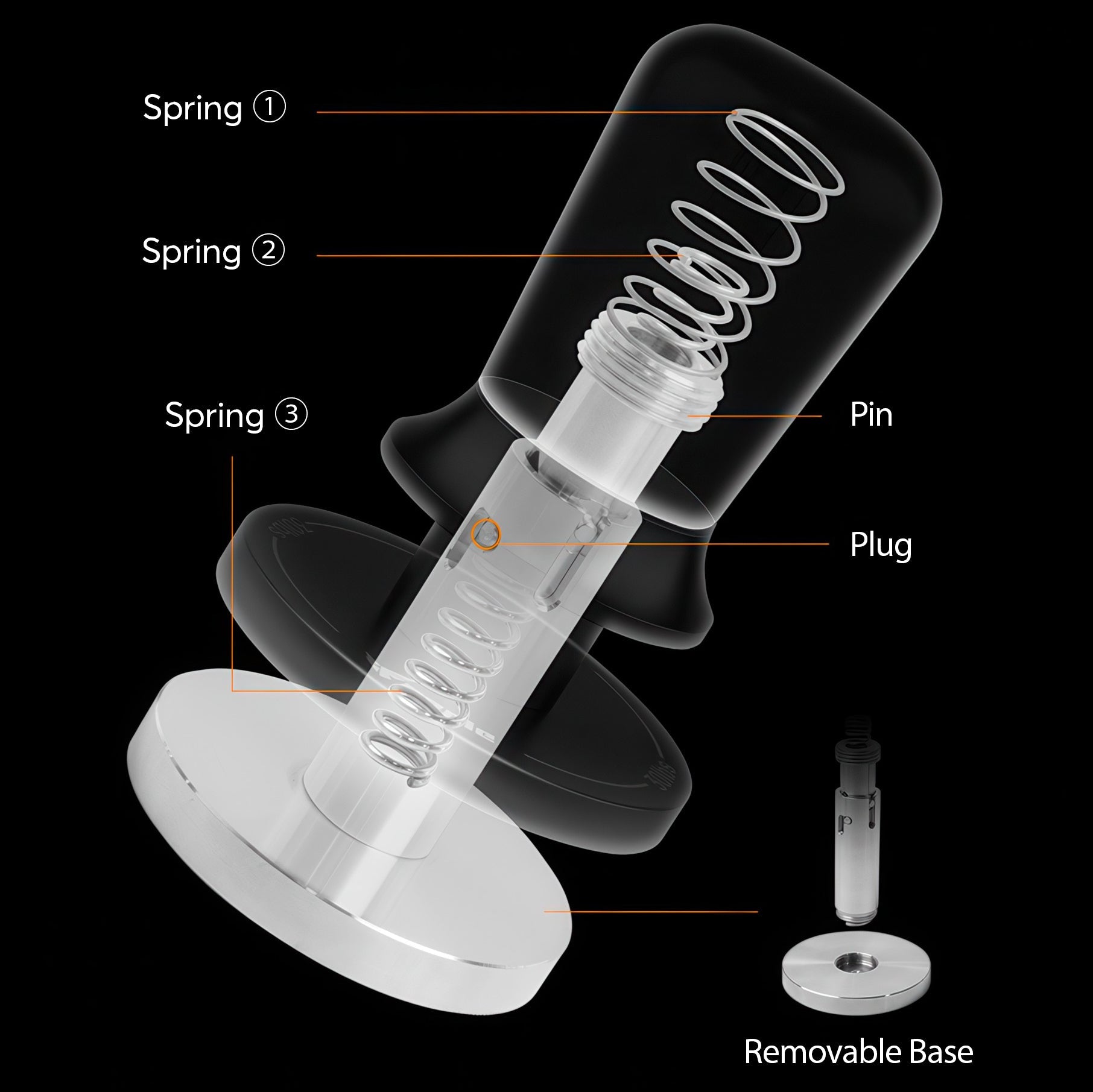 Walnut Coffee Tamper Balanced Design