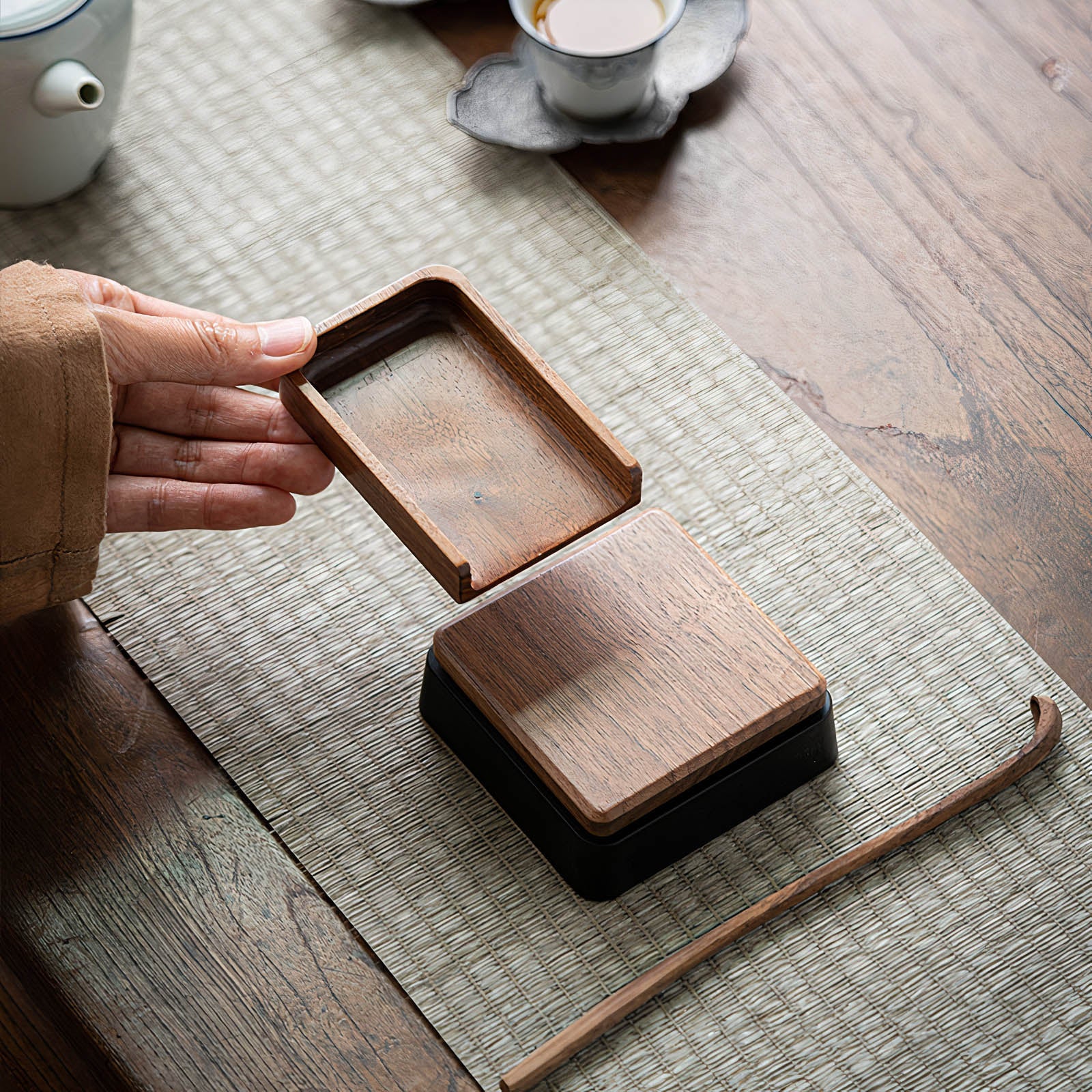Solid Wood Electronic Scale for Tea and Coffee