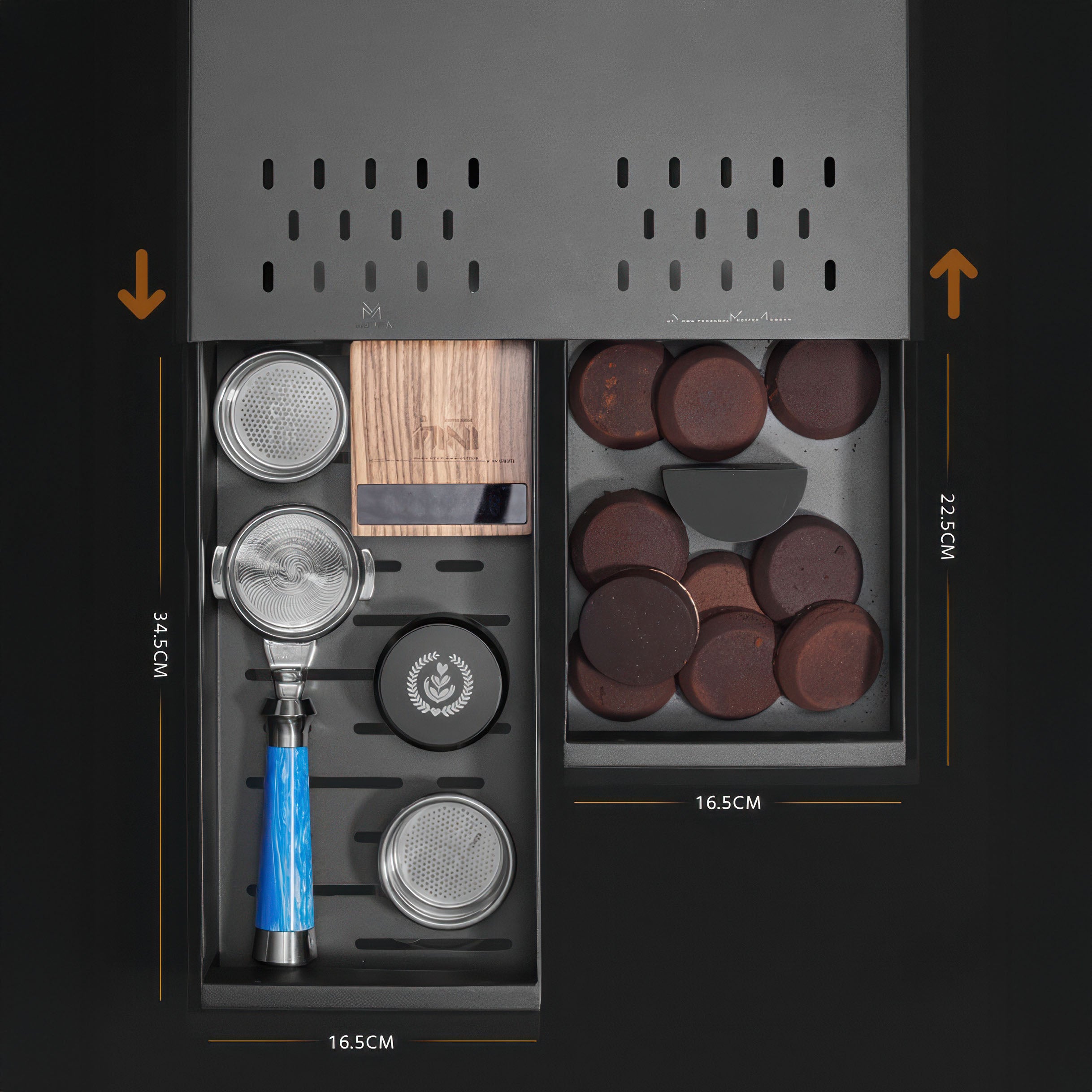 Barista Double Knock Box Drawer