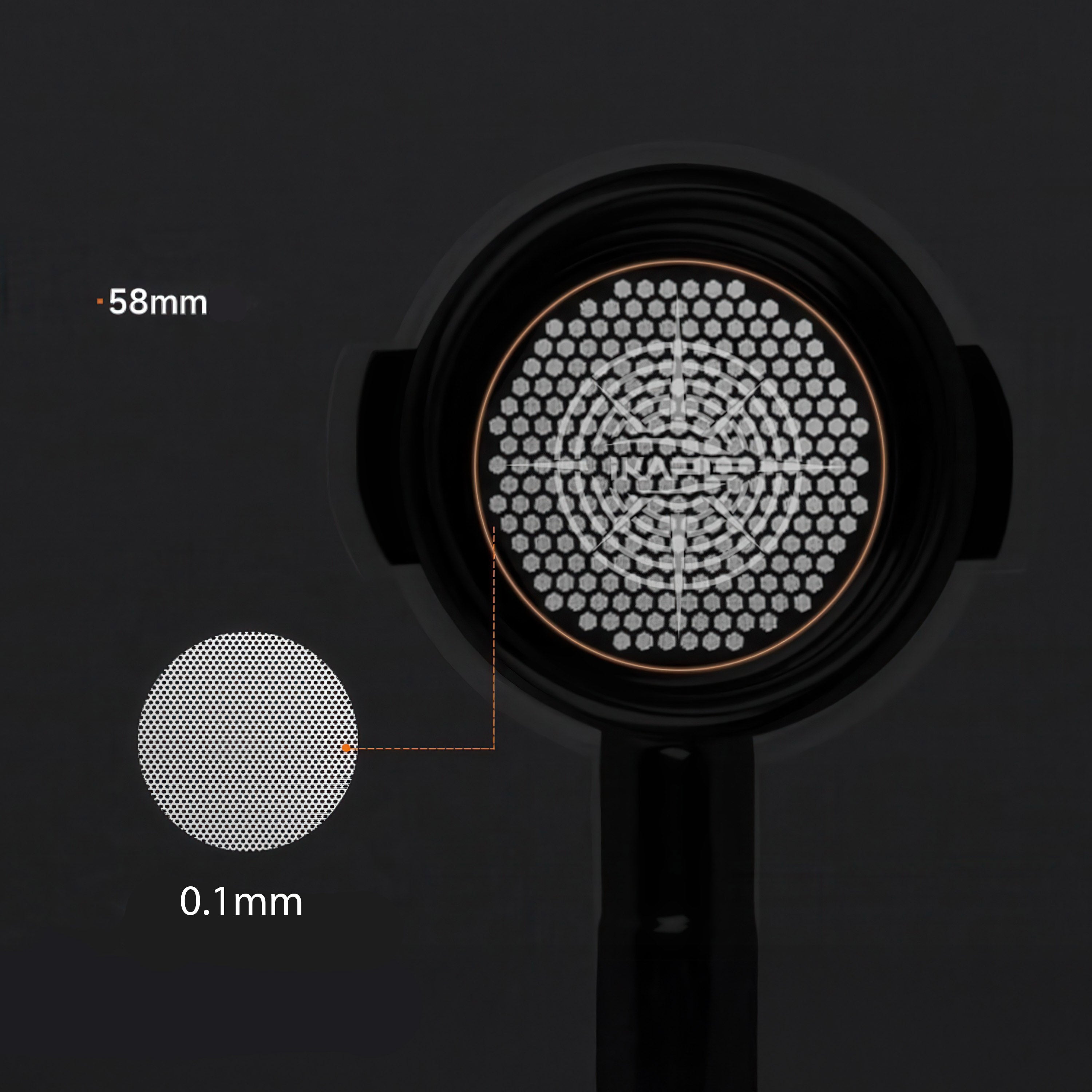 Openwork Bottomless Portafilter with High Extraction Basket
