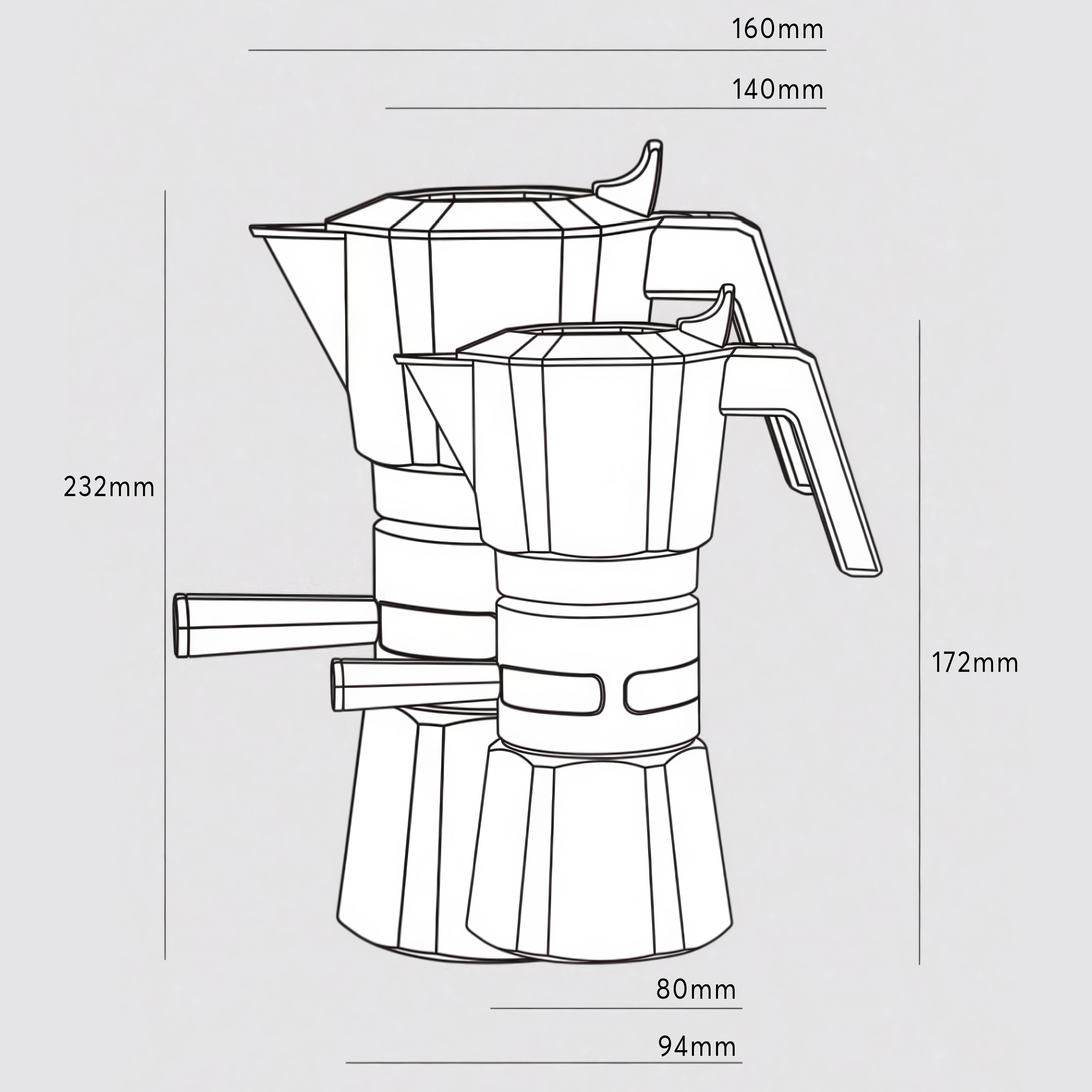 High Pressure Espresso Maker Moka Pot