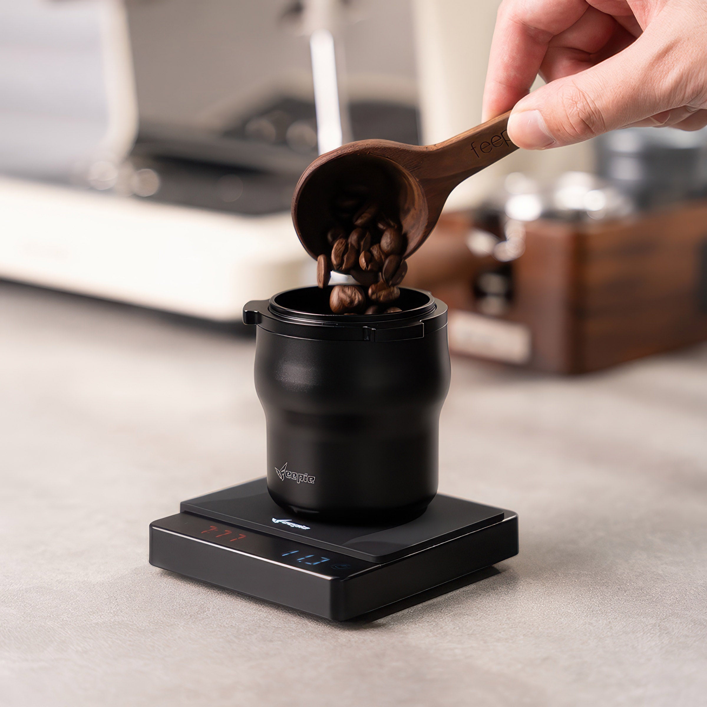 Coffee Dosing Cup Three-Ear Anti-Static