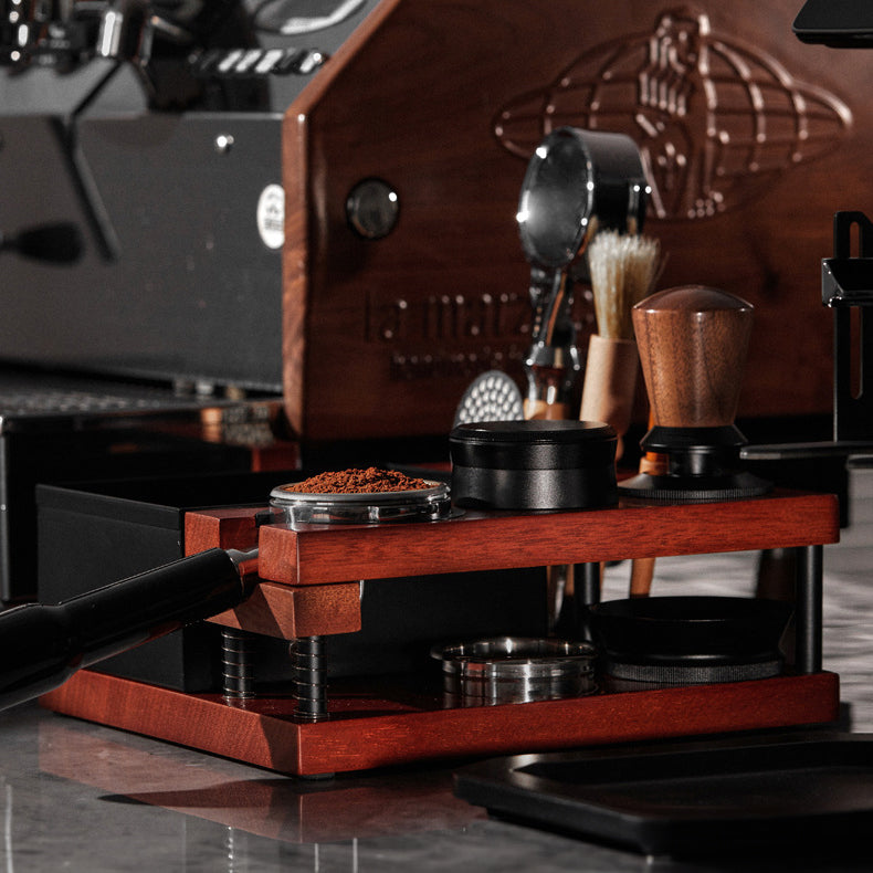 Espresso Tamping Station Knock Box - 9 in1 Espresso Tool