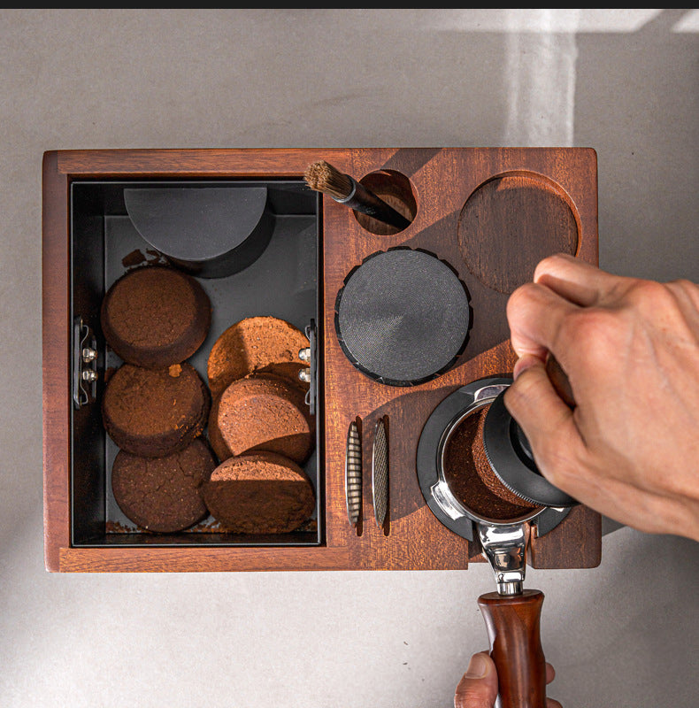 Espresso Accessories Organizer Box and Knock Box