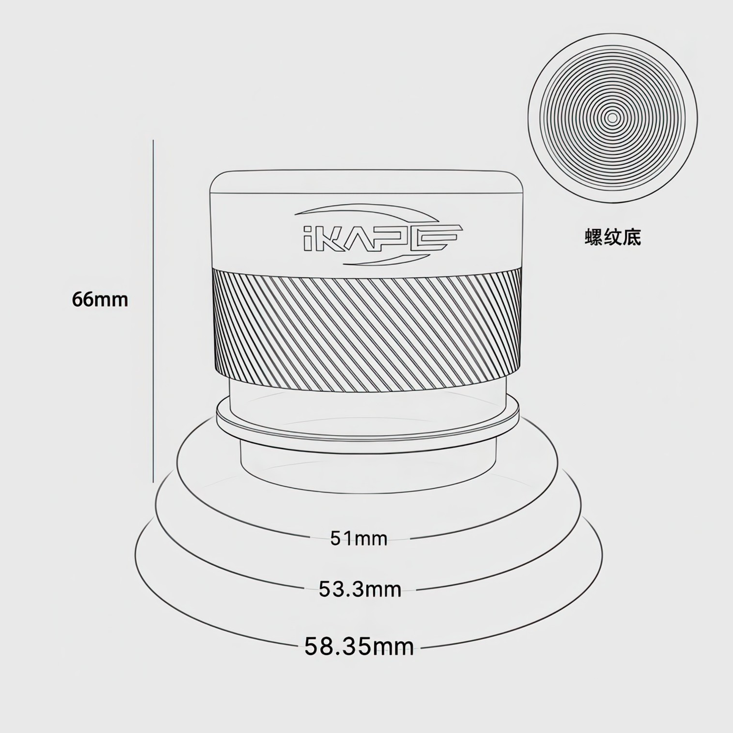Black Edition Wooden Tamper And Distributor