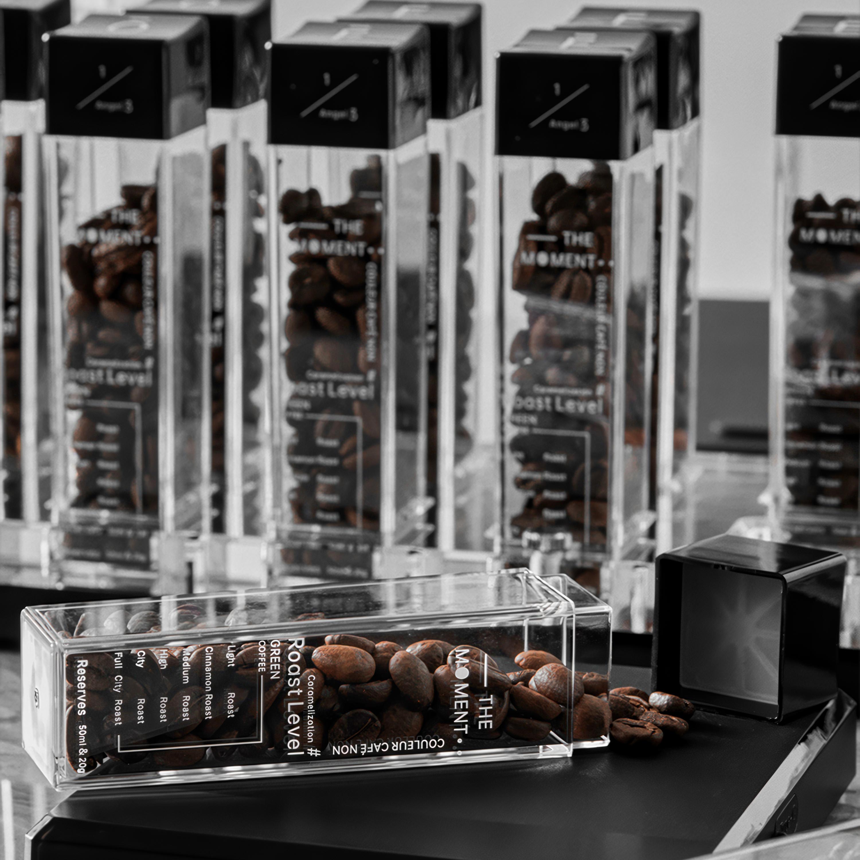 Premium Tubes Coffee Bean Cellars With Stand