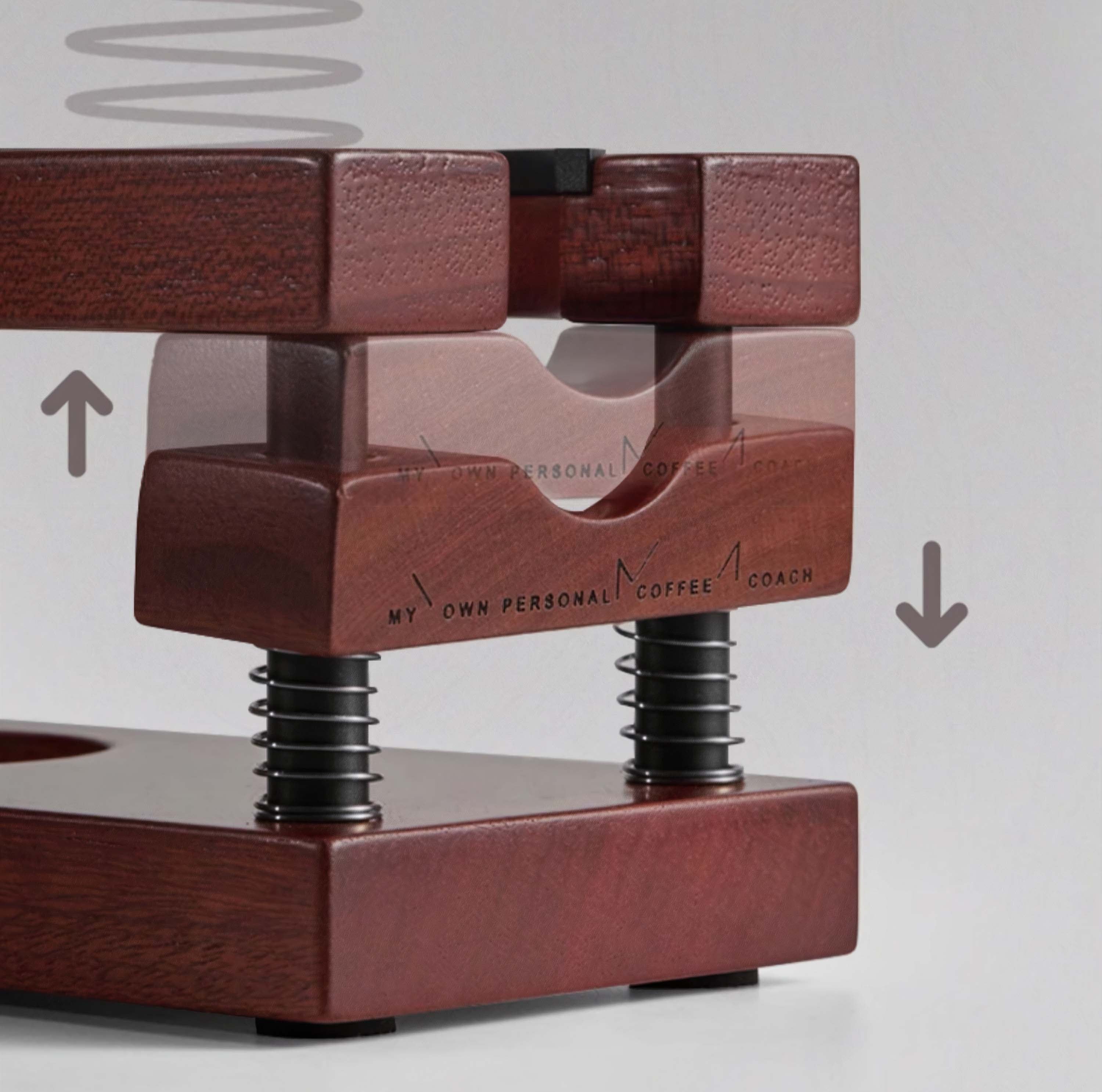 Espresso Tamping Holder with Spring Feedback