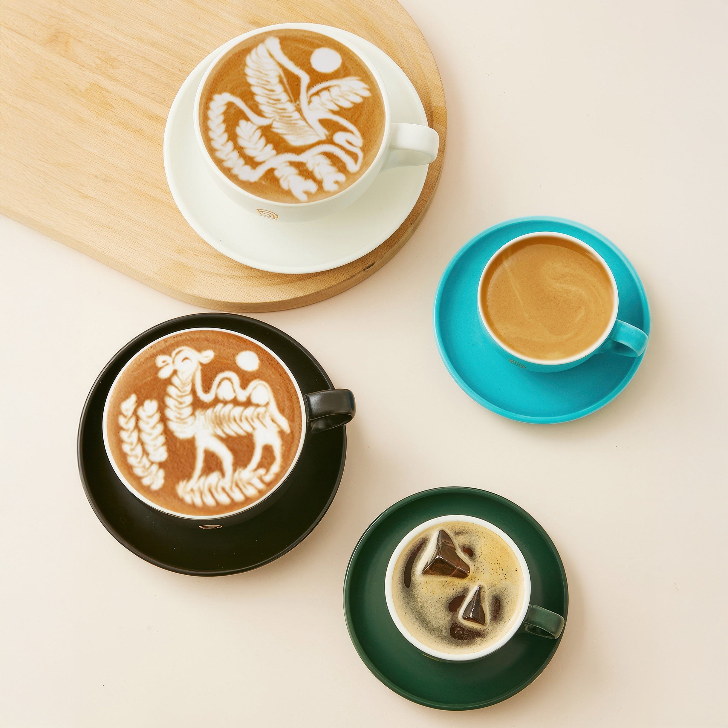 Ceramic Coffee Cup and Saucer Set
